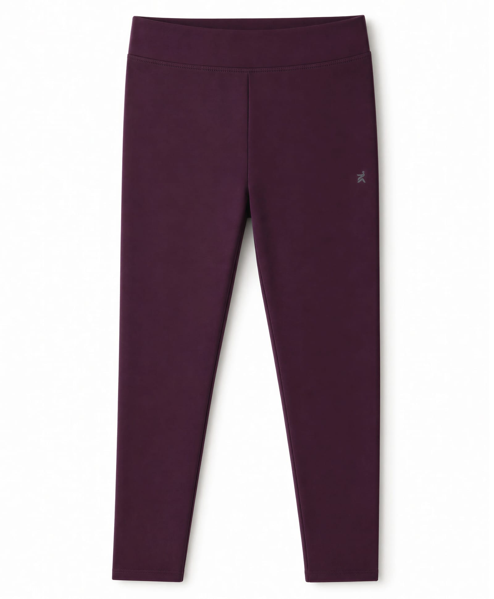 Doreme Sinker Knit Full Length Solid Leggings - Burgandy-picture-36