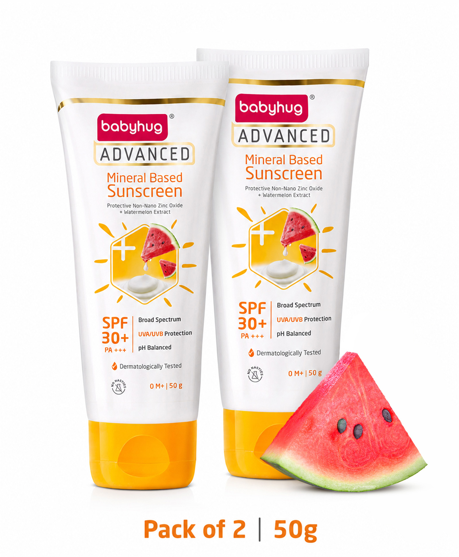Babyhug Advanced Mineral Based Sunscreen Pack Of 2 - 50 g Each-image-28