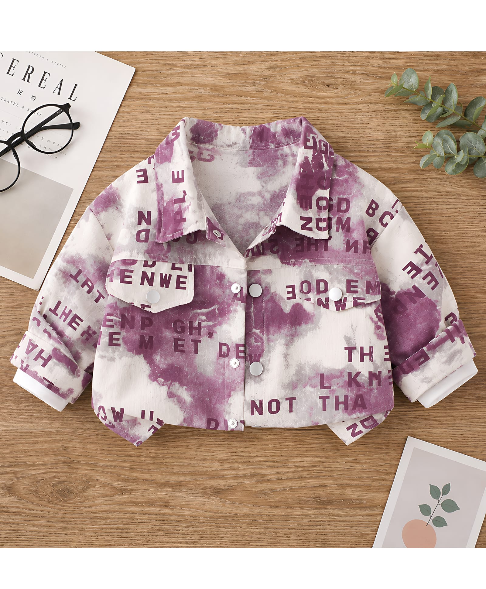 Googo Gaaga Cotton Woven Full Sleeves Tie & Dye Typography Printed Shirt - Pink-picture-26