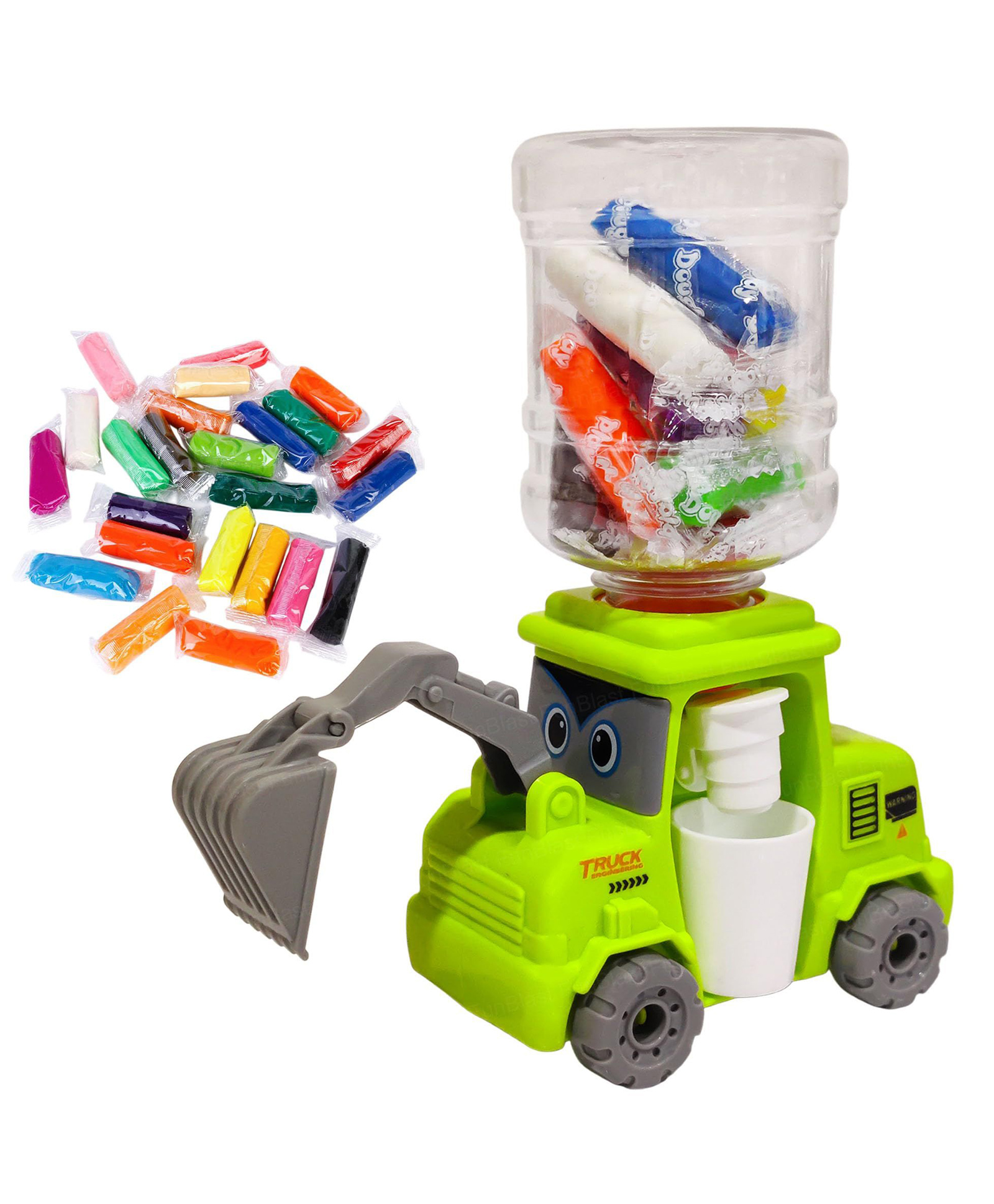 FunBlast Push & Go Crane Water Dispenser with 10 Pcs Clay for Kids - Sea Green-image-28