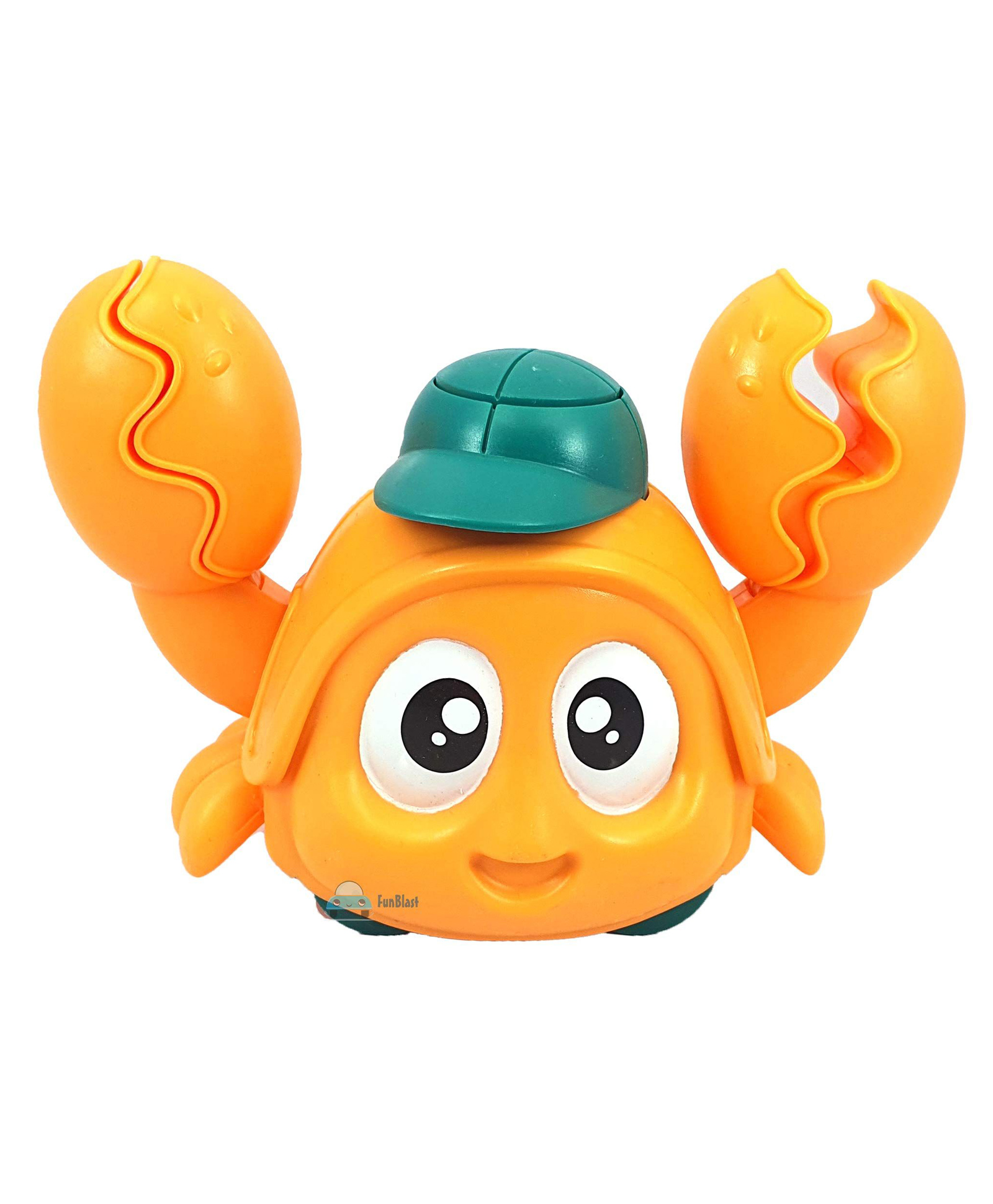 FunBlast 13 cm Friction Powered Press-and-Go Crawling Crab Toy for Kids Pack of 1 (Orange)-picture-21