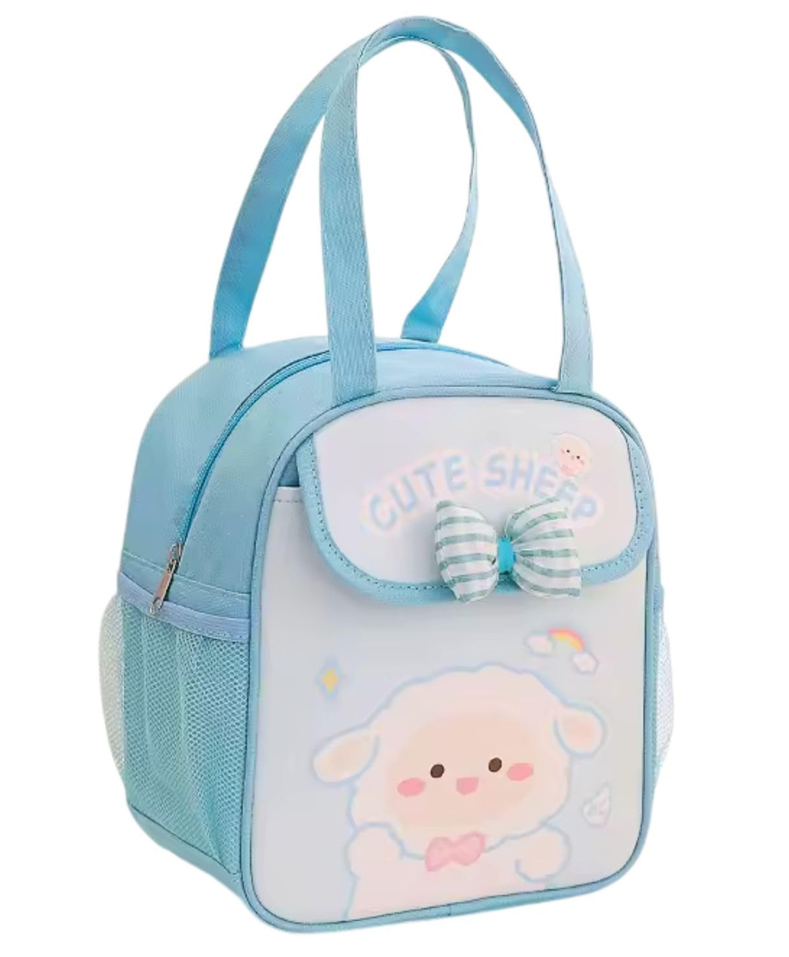 FunBlast Insulated Travel Lunch Bag for Women, Men, & Daily Use (Blue)-image-44