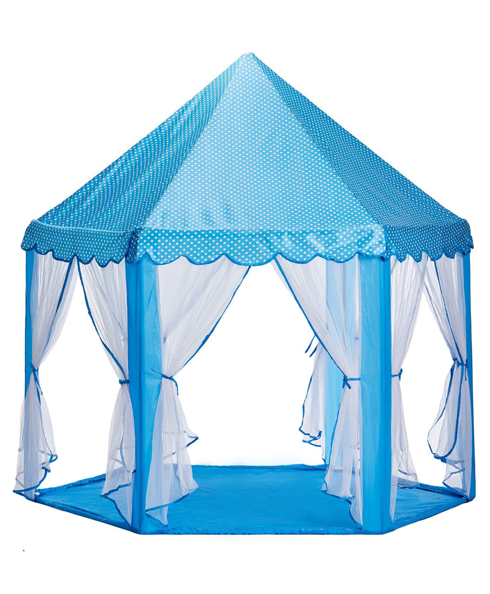 FunBlast Portable & Foldable Hexagon Tent House for Kids - Pack of 1 (Blue)-picture-17