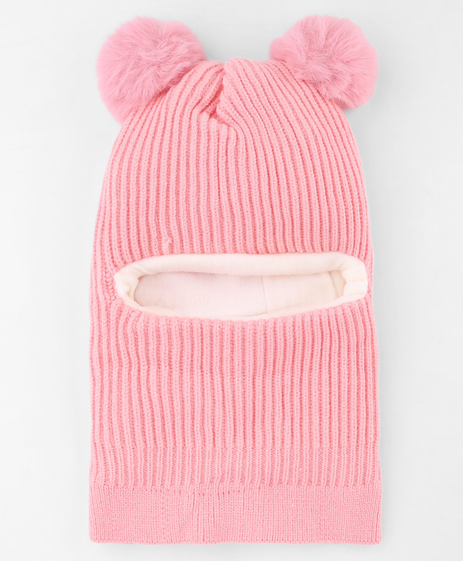 Babyhug Knit Woollen Monkey Cap with Pom Pom Pink - Diameter 10 cm-image-39