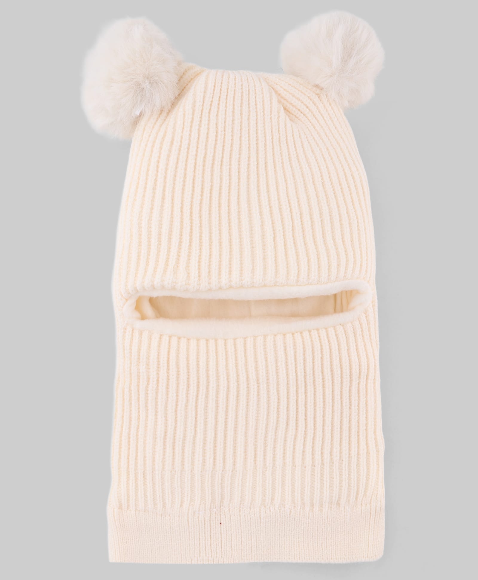 Babyhug Knit Woollen Monkey Cap with Pom Pom Biege - Diameter 10 cm-picture-26