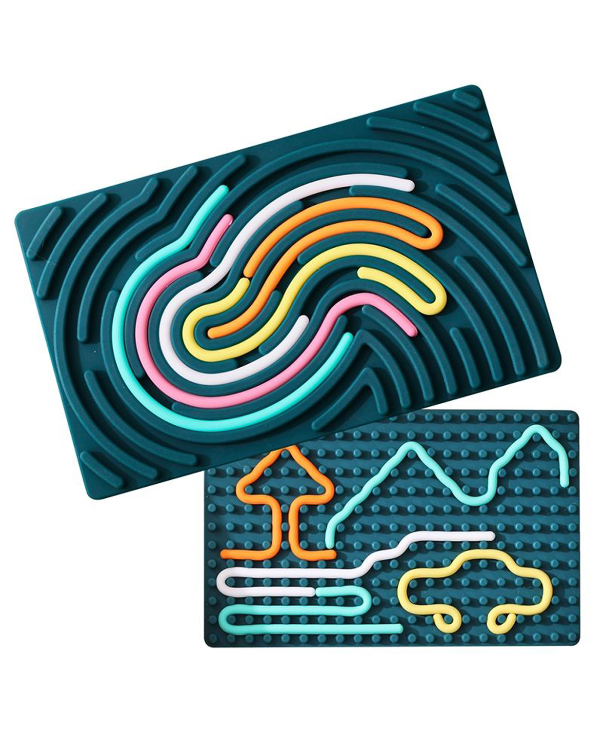 Zyamalox, Sensory Activity Board silicon toy for kids diy creative learning game indoor family games educational toys toddlers toy brain development activity fun kids games (Assorted Color)-image-4