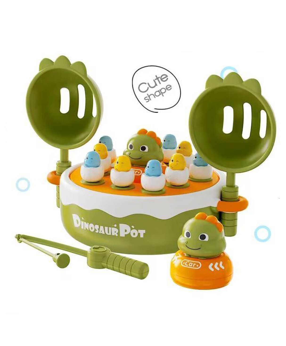 Zyamalox Dinosaur Turntable fun dinosaur catching game for kids indoor family games toy for toddlers interactive fun game toy for kid active kids games (Assorted Color)-image-7