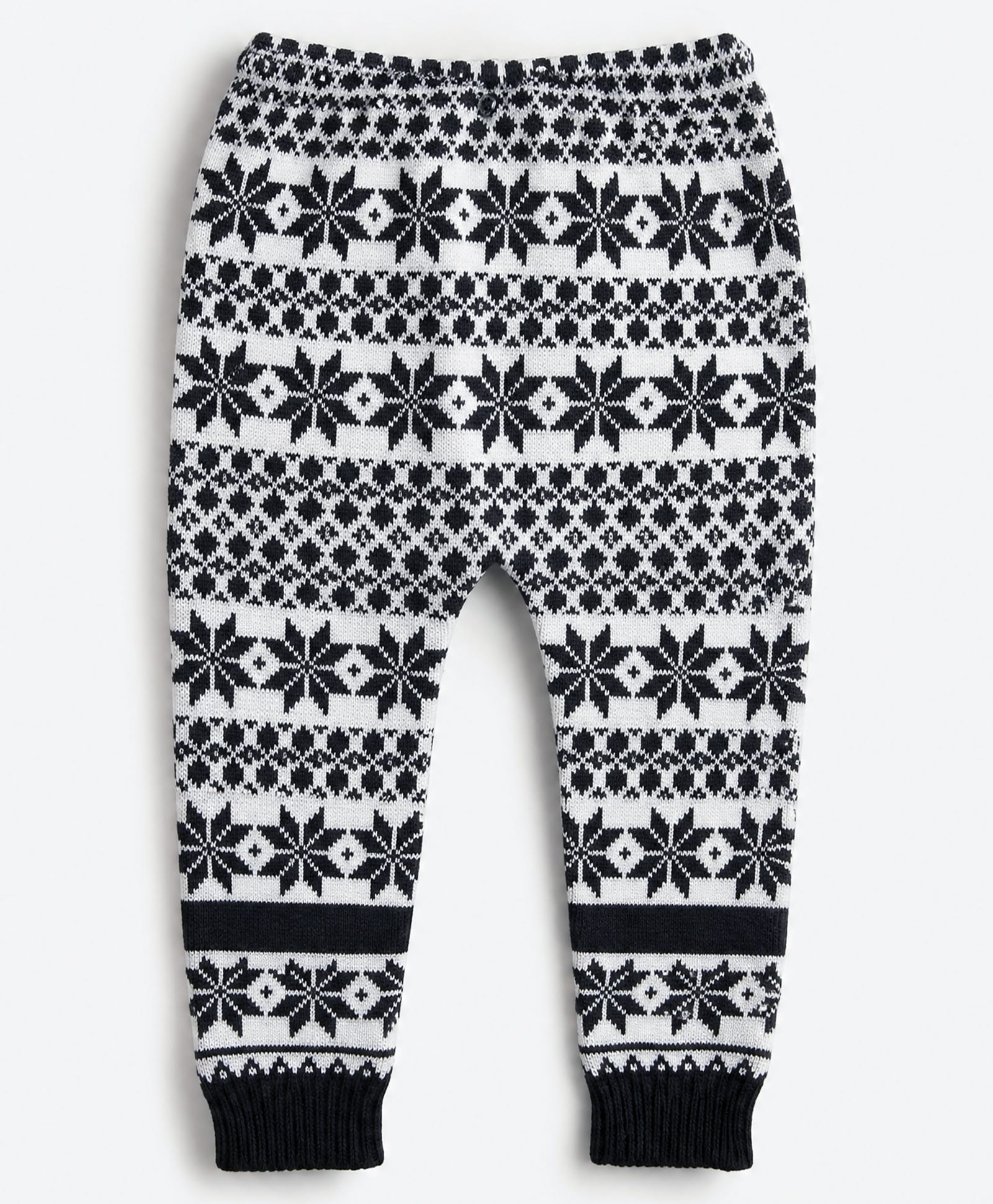 Babyhug Knit Full Length Printed Fleece & Woollen Bottomwear - Navy Blue-picture-21