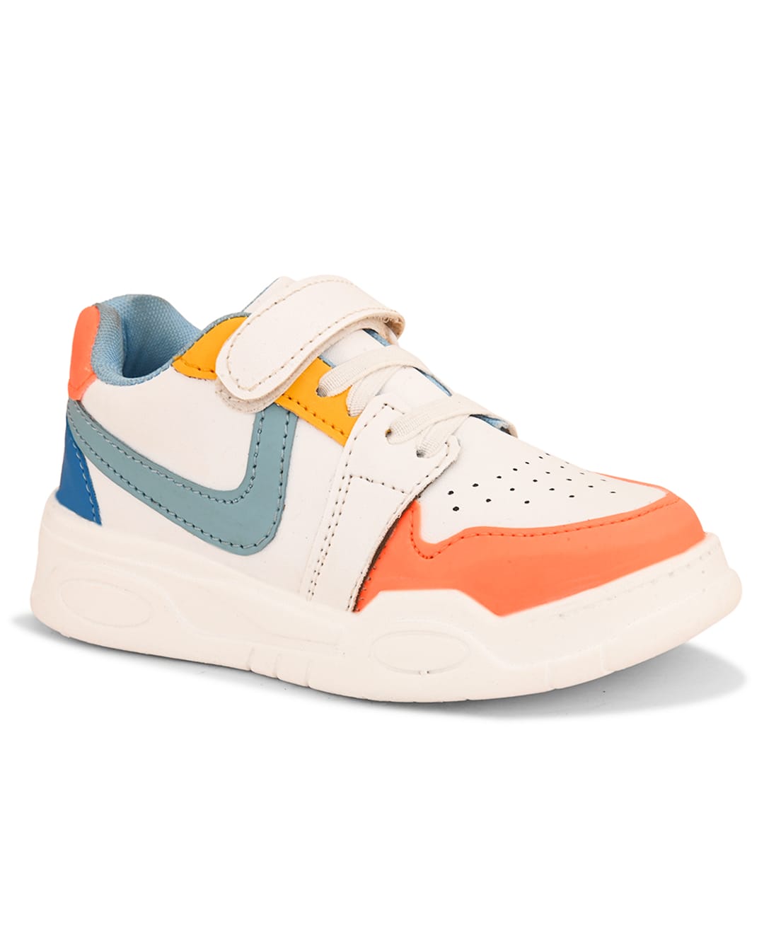 Steprite Colour Blocked Velcro Closure Shoes - Orange-picture-35