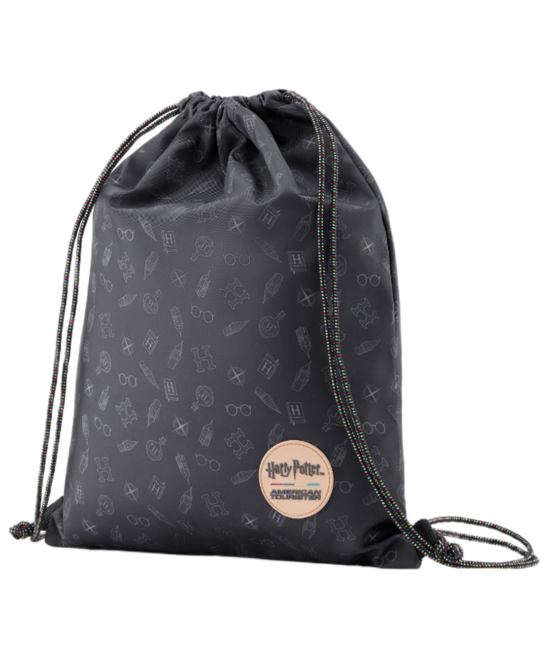 American Tourister 17 Inches Harry Potter 10L Quidditch Drawstring Bag - Black-image-3