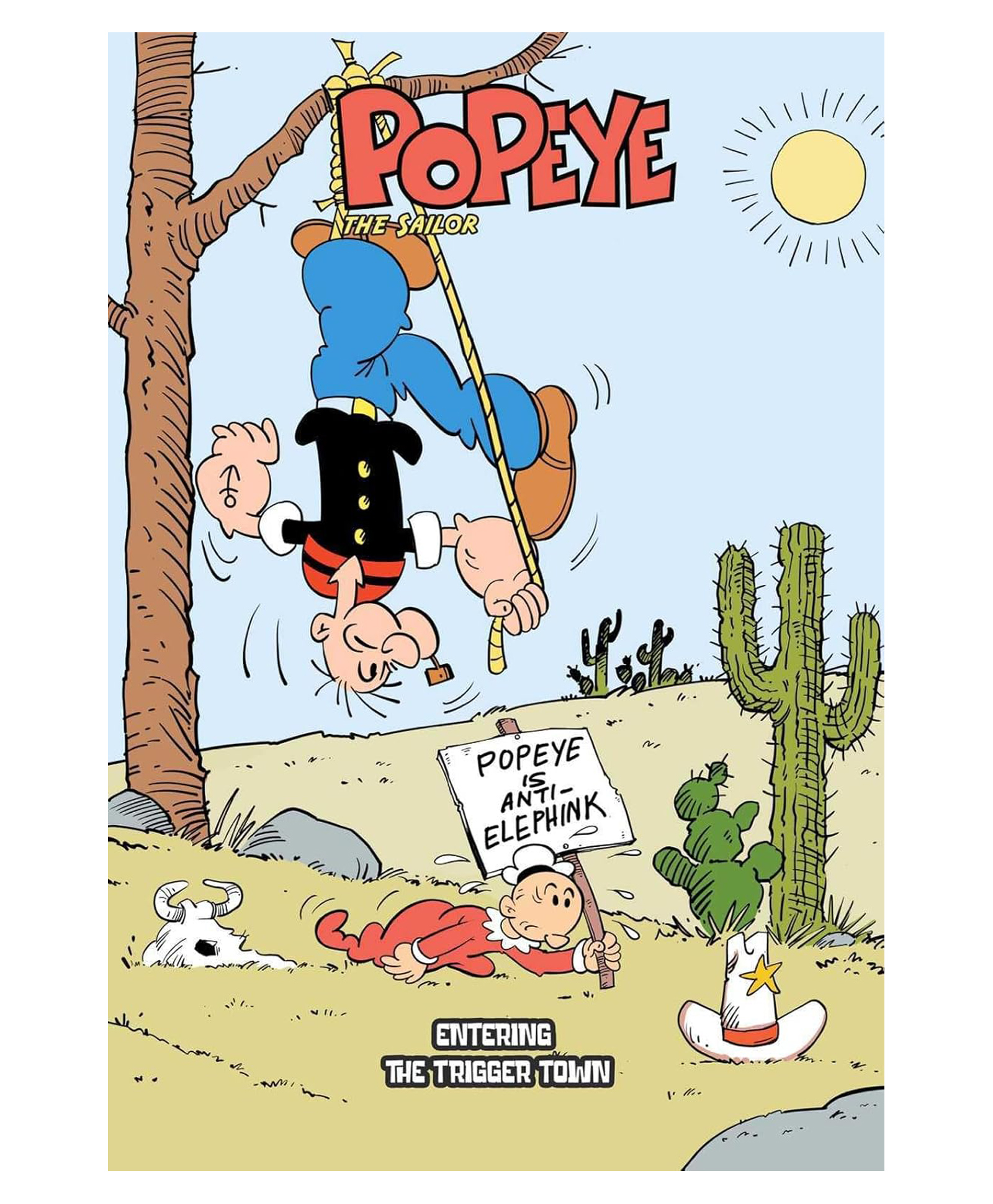 Entering The Trigger Town: Popeye The Sailor (comic Book) - English By Shakti Comics-image-5