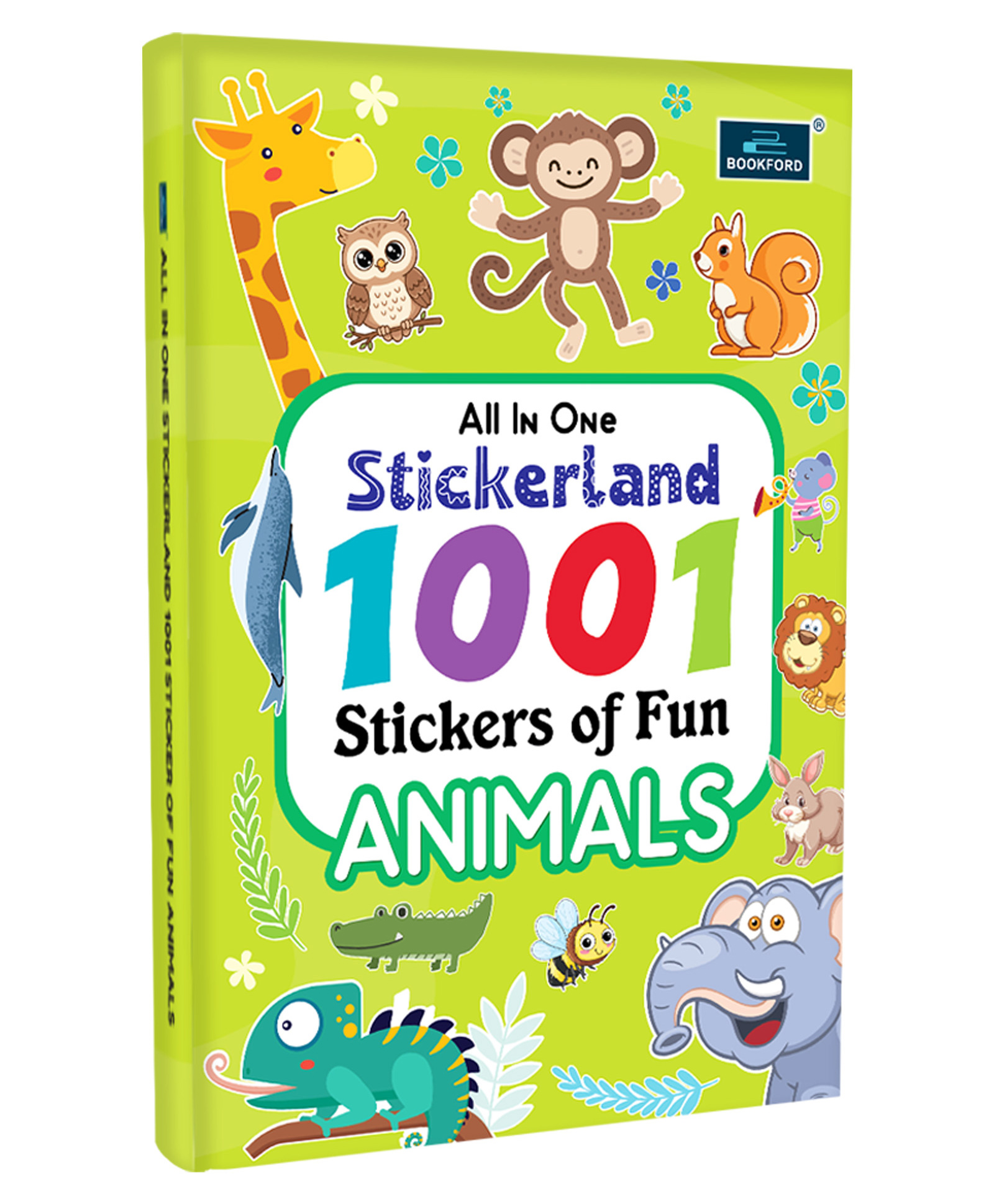 bookford publications All-in-One Stickerland 1001 Animal Sticker Book for Kids, Toddlers and Children | Fun Activity and Learning - 3+ Years-picture-26