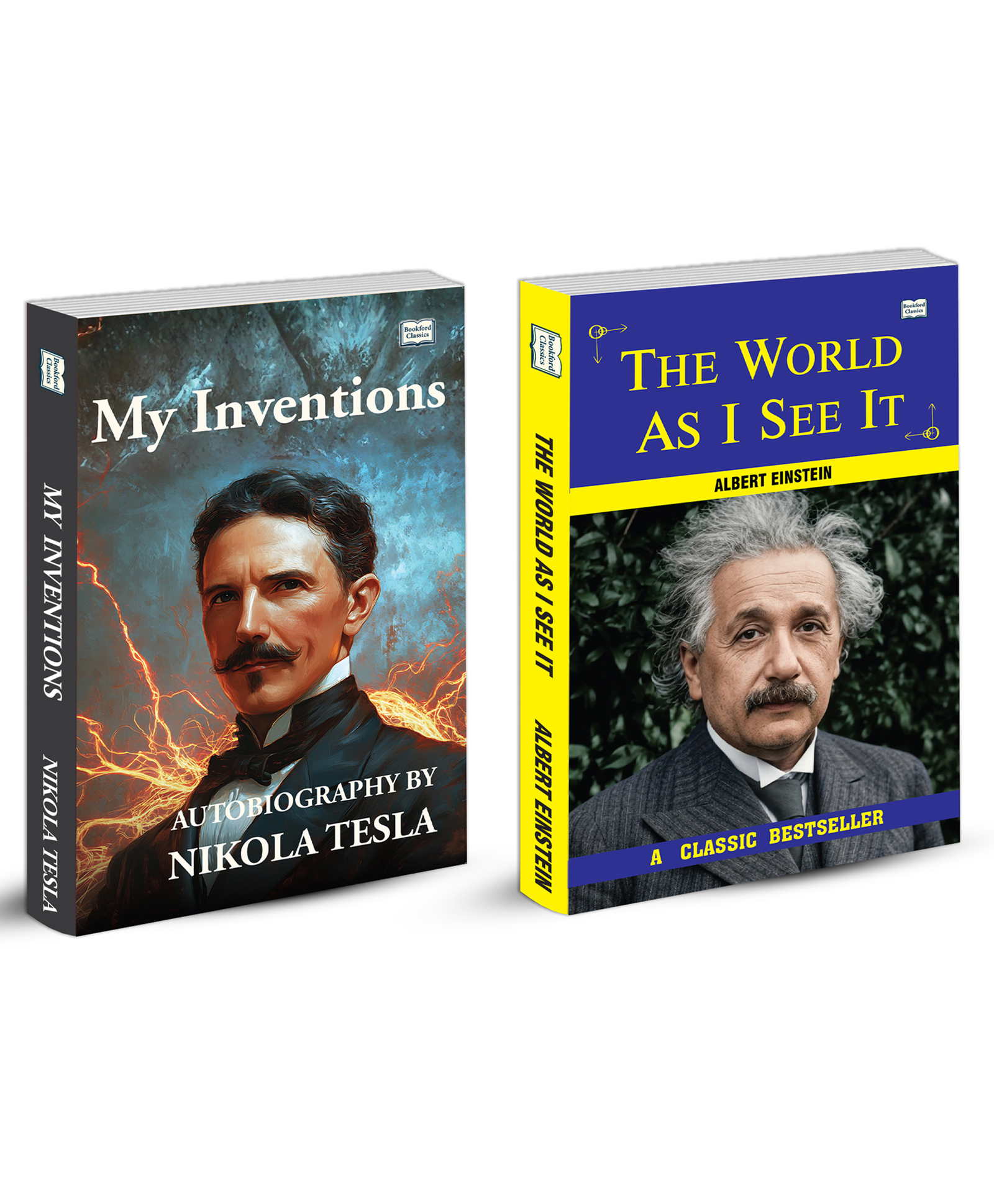 My Inventions by Nikola Tesla and The World As I See It | Science and Philosophy Book Combo | Innovation Creativity Wisdom and Inspirational Thought Paperback Set-image-11