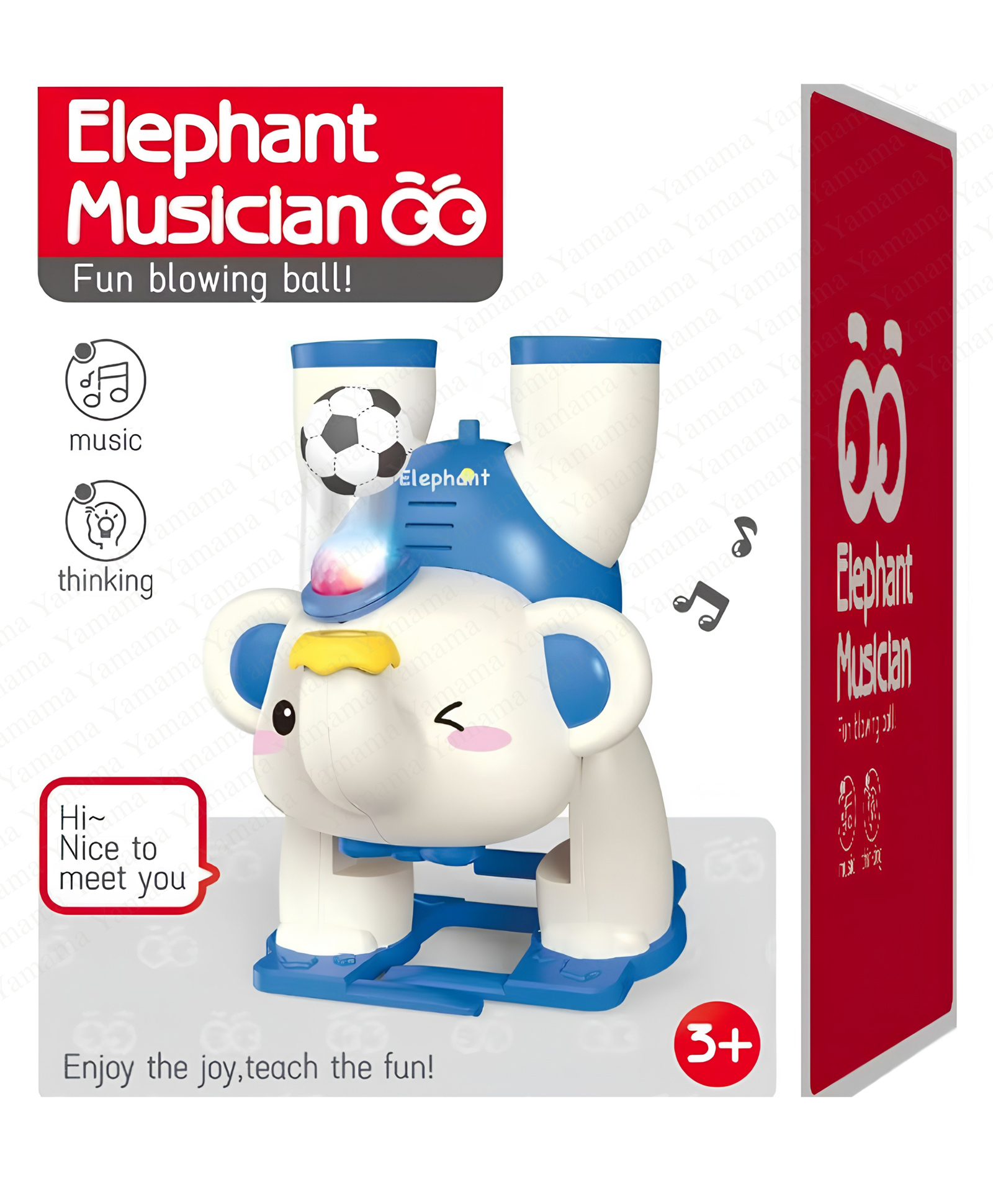 YAMAMA Elephant Floating Ball Toys for Kids, Colorful Musical Elephant Toy Animal Figures, Electric Toys Safe Floating Ball Toy, Interactive Fun Entertainment Kids Toys - Color May Vary-image-22