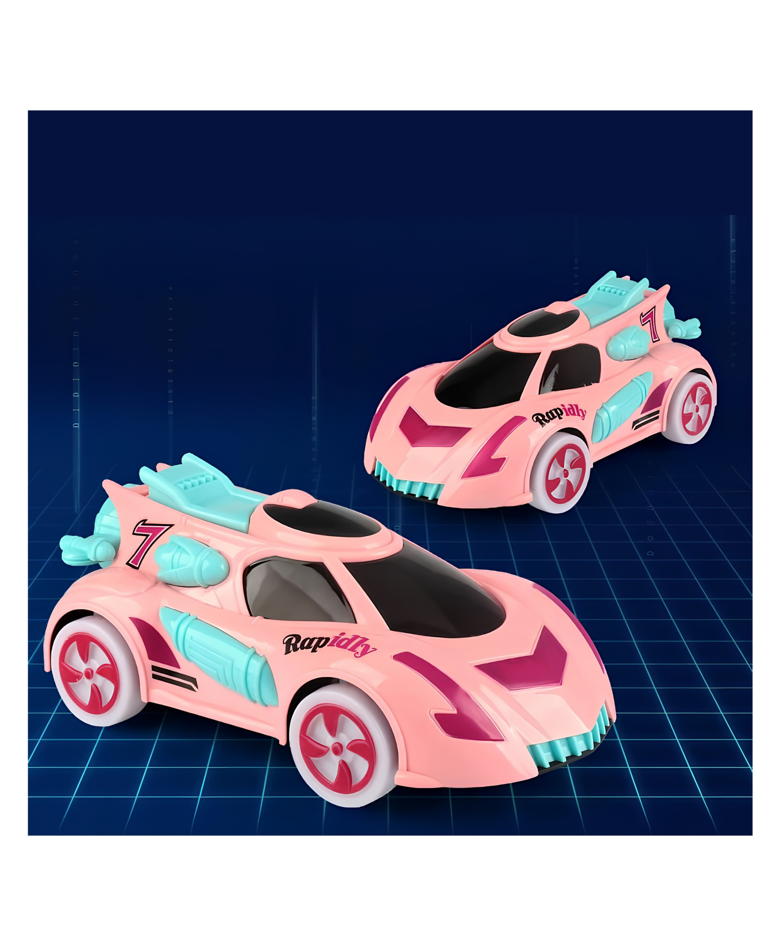YAMAMA Dazzle Dance Futuristic Sci-Fi Car with Light & Music Toys for Kids, Rotation Universal Wheel Baby Car Toy, Children Electric Power Toys Car - Color May Vary-image-33