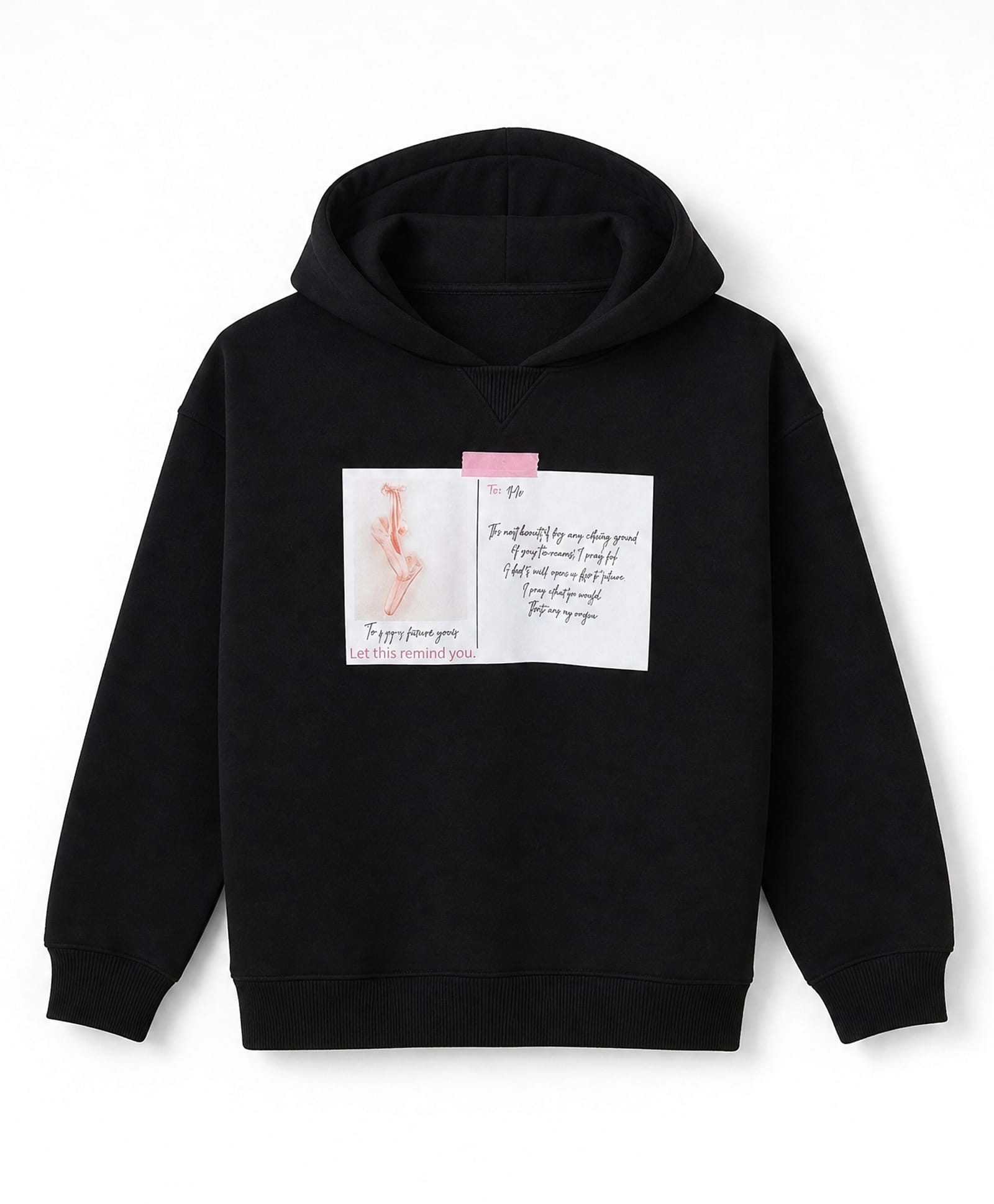 Primo Gino Cotton Fleece Knit Oversized Hoodie with Full Sleeves and Text Print At Front & Back - Black-picture-27