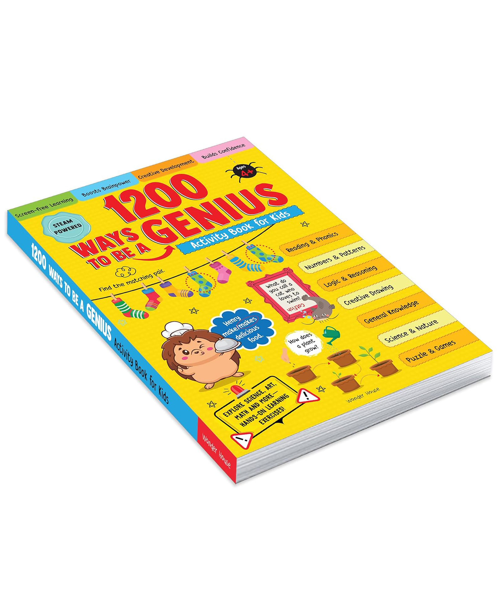 1200 Ways to be Genius Activity Book for Kids, Activity Books, Pack of-1, English-image-4