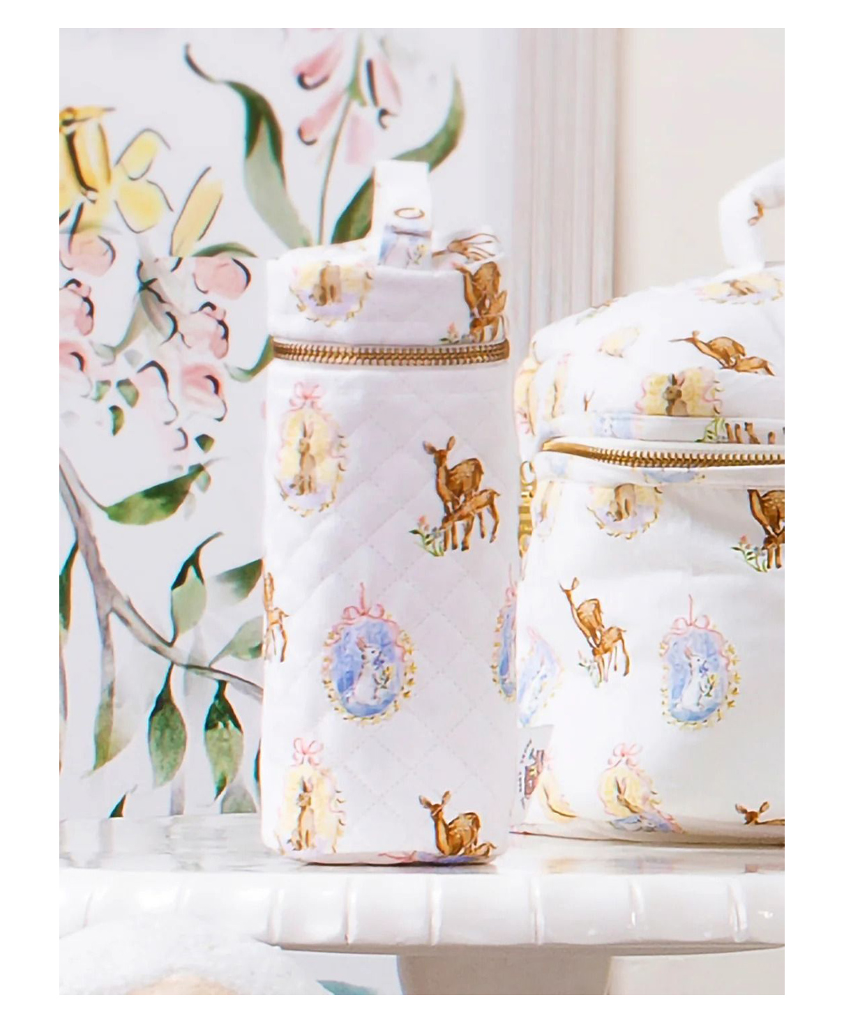 The Baby Trunk Feeding Bottle Cover - Enchanted Deer - White-image-34