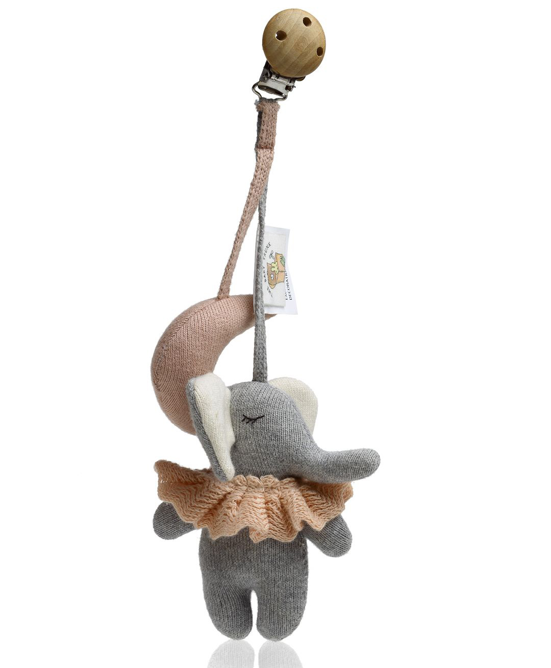 The Baby Trunk Baby's Play Gym Hanging Toy - Elle The Elephant - Grey-image-26