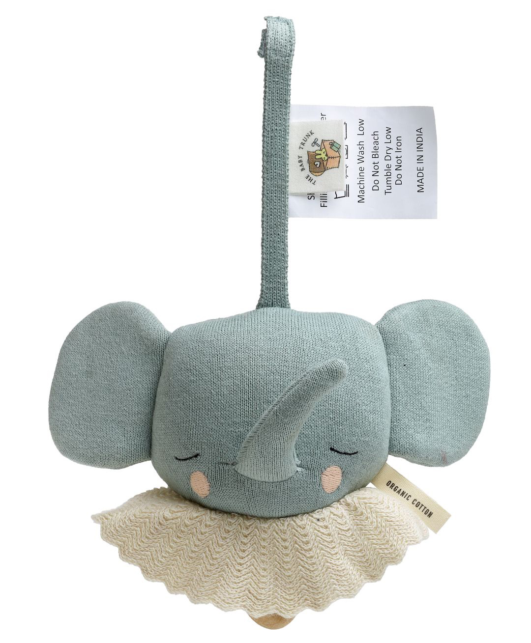 The Baby Trunk Elle The Elephant Musical Pull Toy - Green-image-33