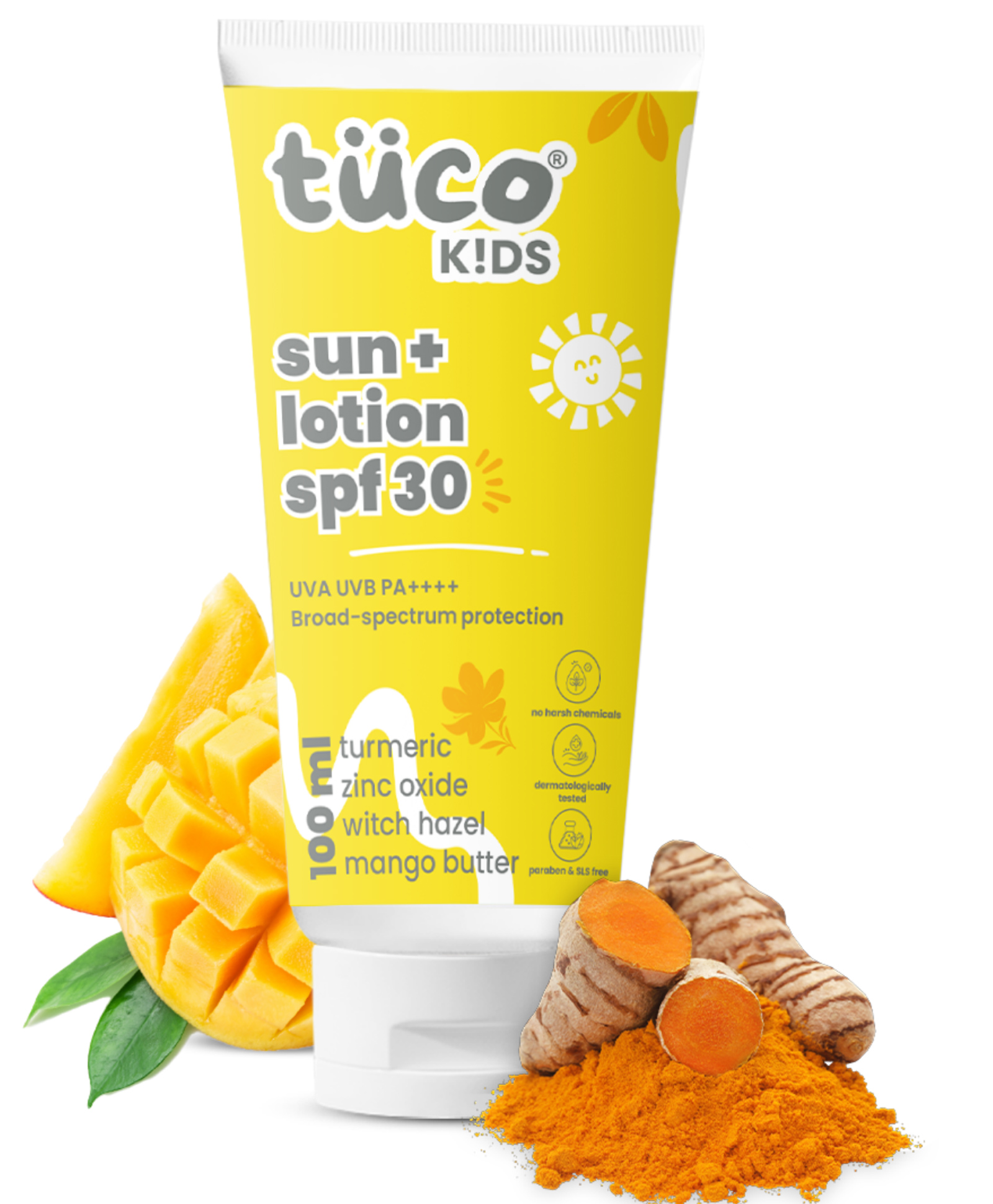 Tuco Kids 2-in-1 Sunscreen + Body Lotion SPF 30 | Turmeric & Mango Butter | UVA/UVB PA++++ - 100ml-picture-21