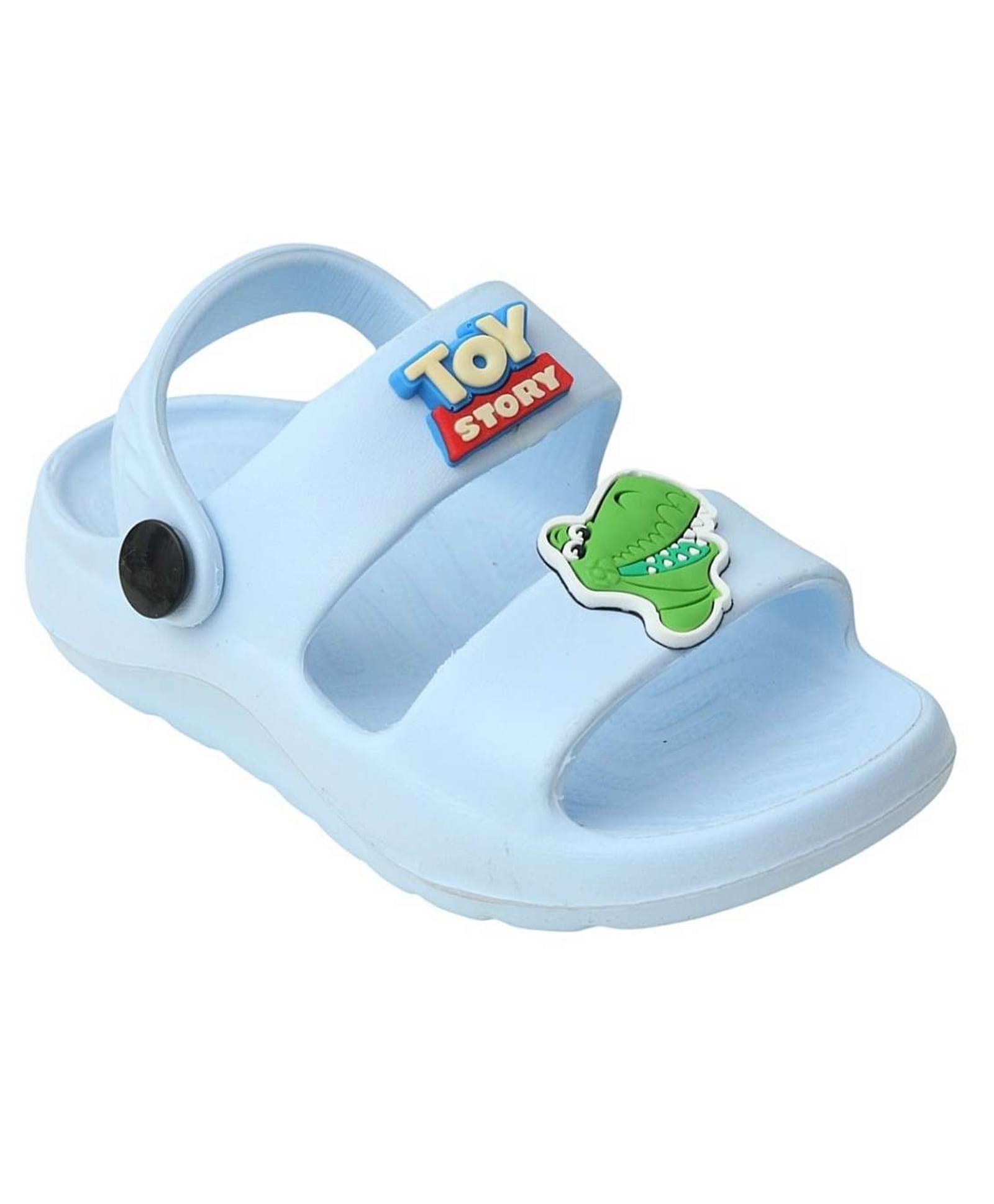 Yellow Bee Disney Toy Story Featuring Rex Applique Detailed Slingback Sandals - Light Blue-picture-14