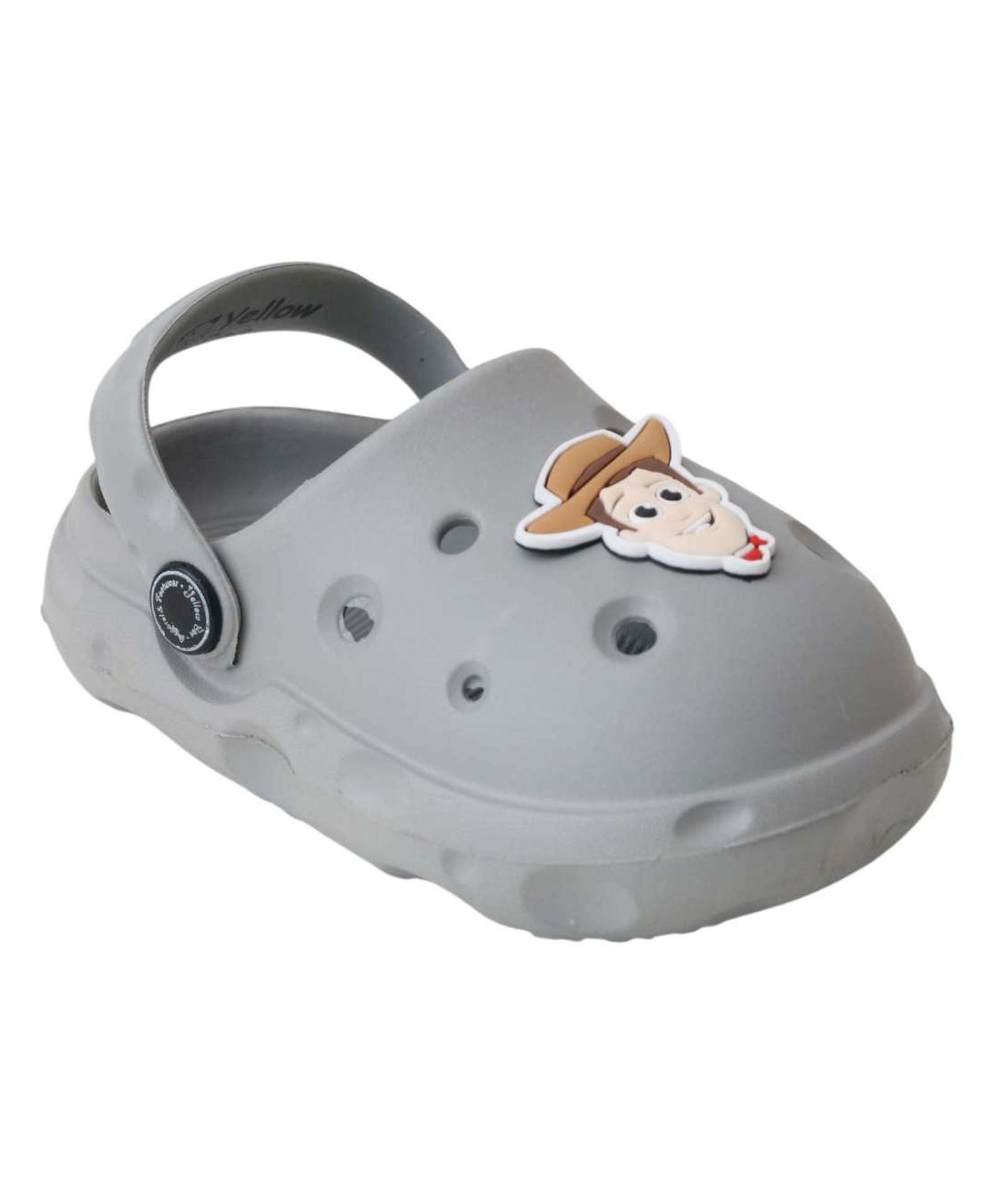 Yellow Bee Disney Toy Story Featuring Woody Applique Detailed Perforated Slingback Clogs - Grey-picture-17