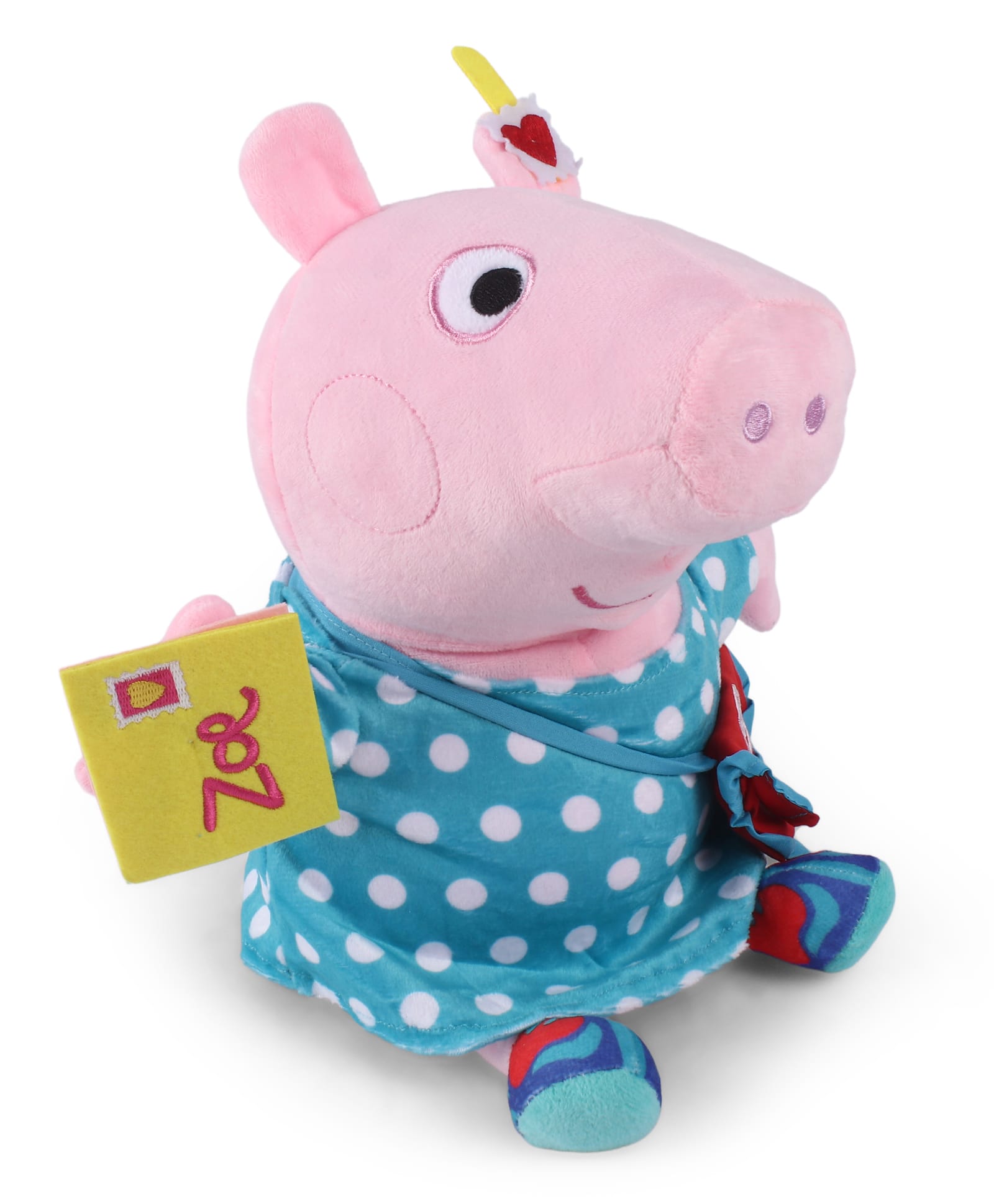 Peppa Pig 25 cm Peppa Pig Dot Party Plush Soft Toy - Pink&Blue-picture-2