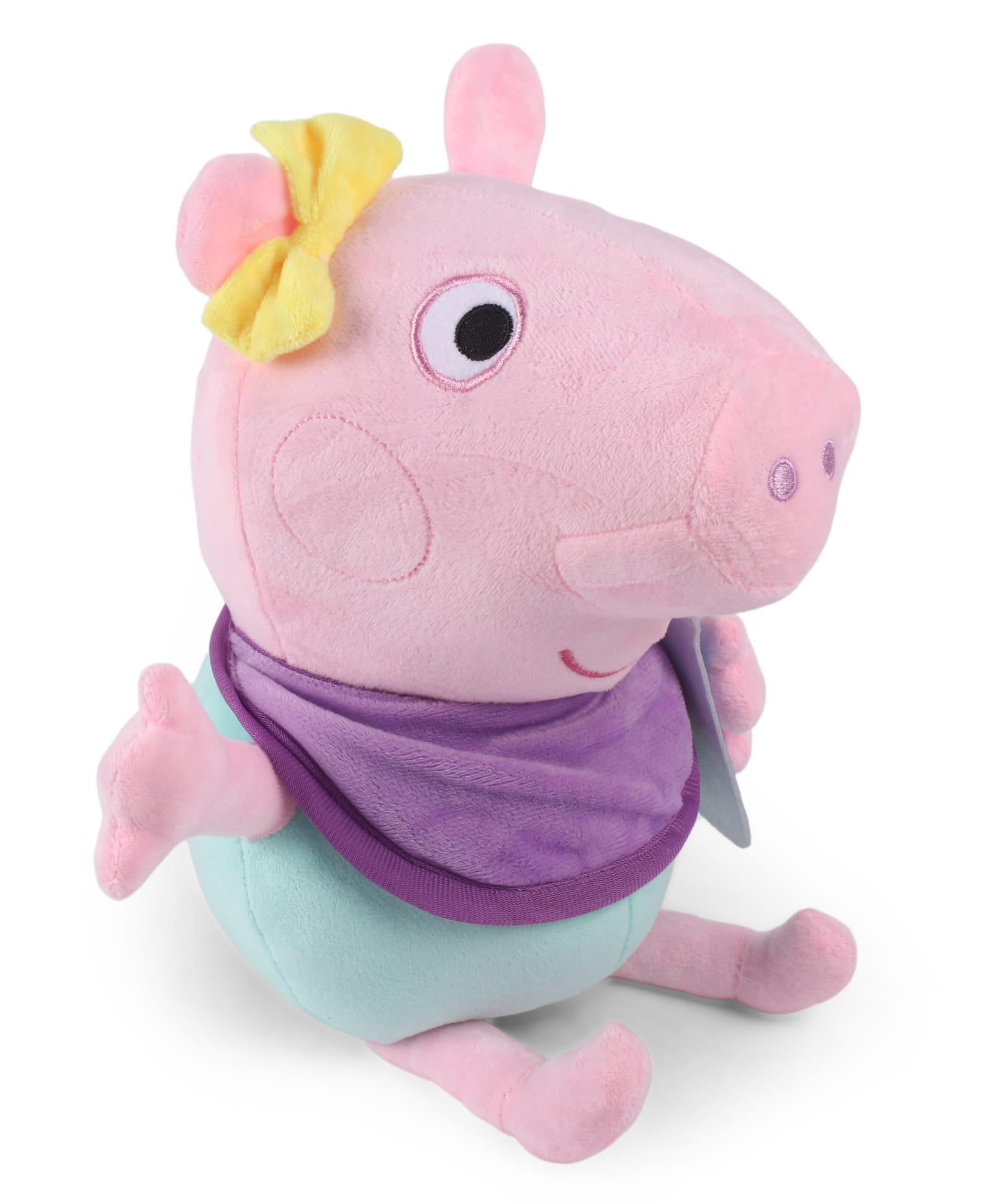 Peppa Pig Baby Evie Bottle-Time 24.5 cm Plush Soft Toy - Pink&Blue-image-1