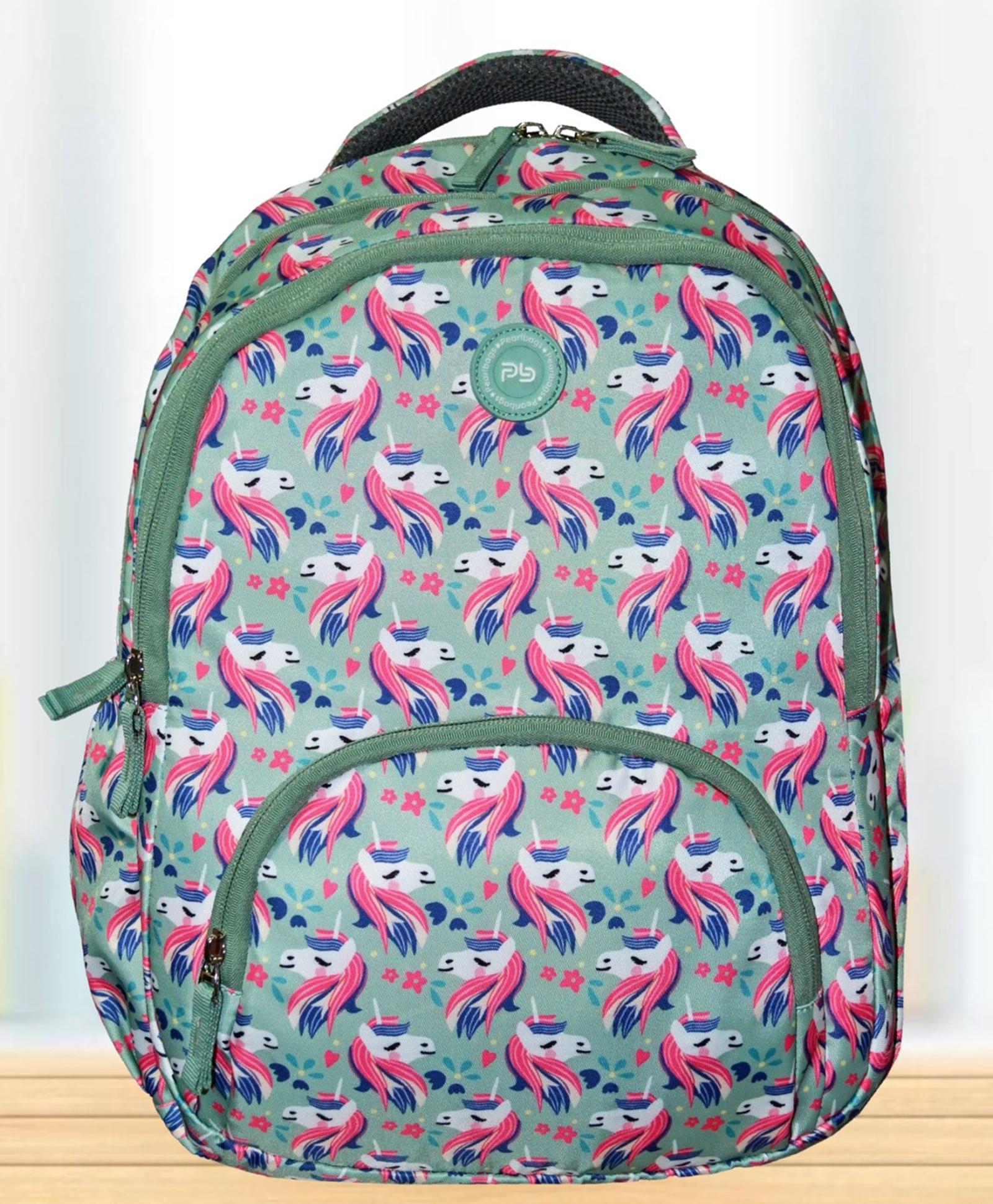 Pearlbags 16 Inches Premium 3 Compartment Water Resistant School Bag-Pista-picture-40