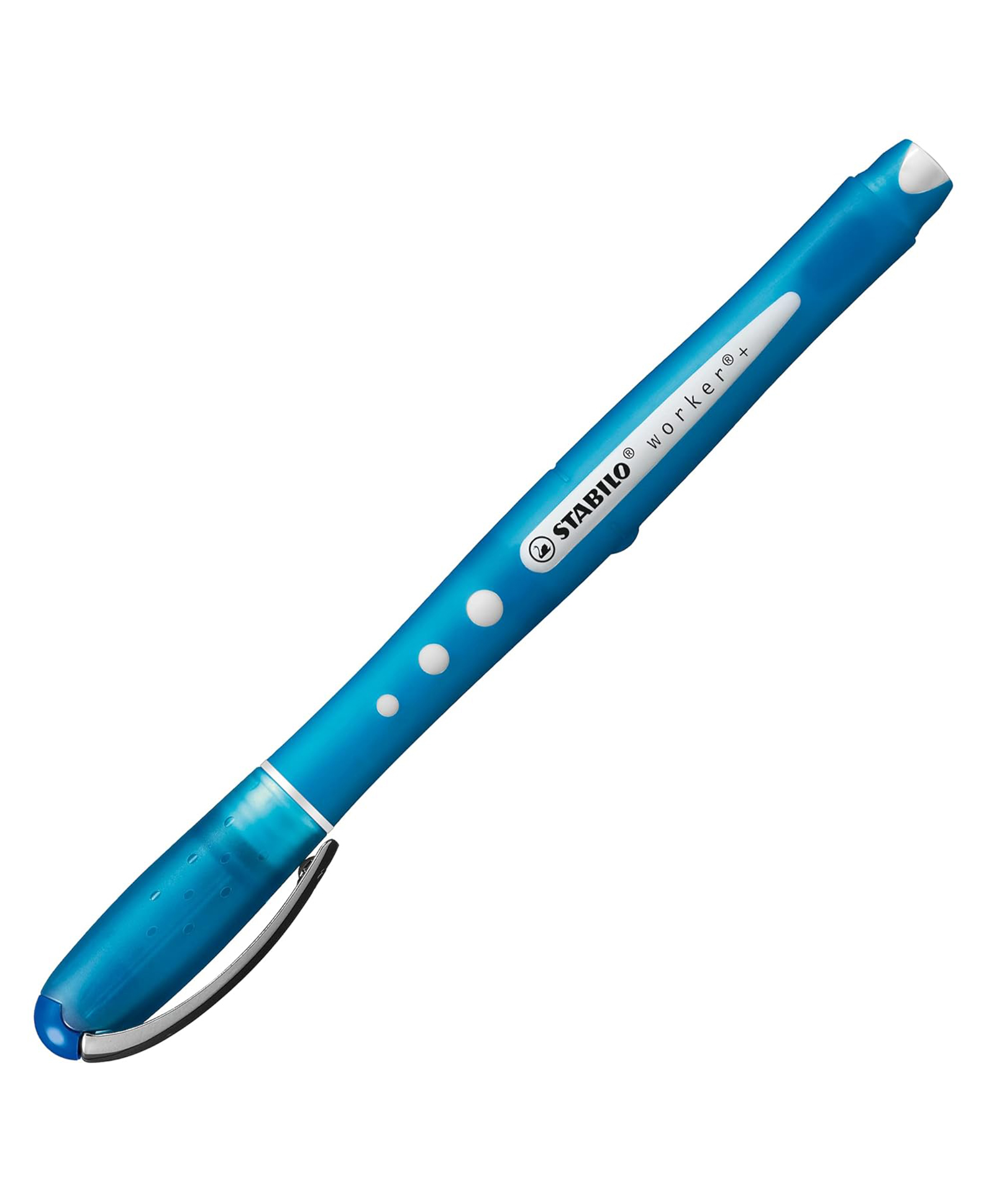 STABILO Worker Colorful Rollerball Pen Blue| Liquid Ink | Non-Slip | 0.5mm-image-4