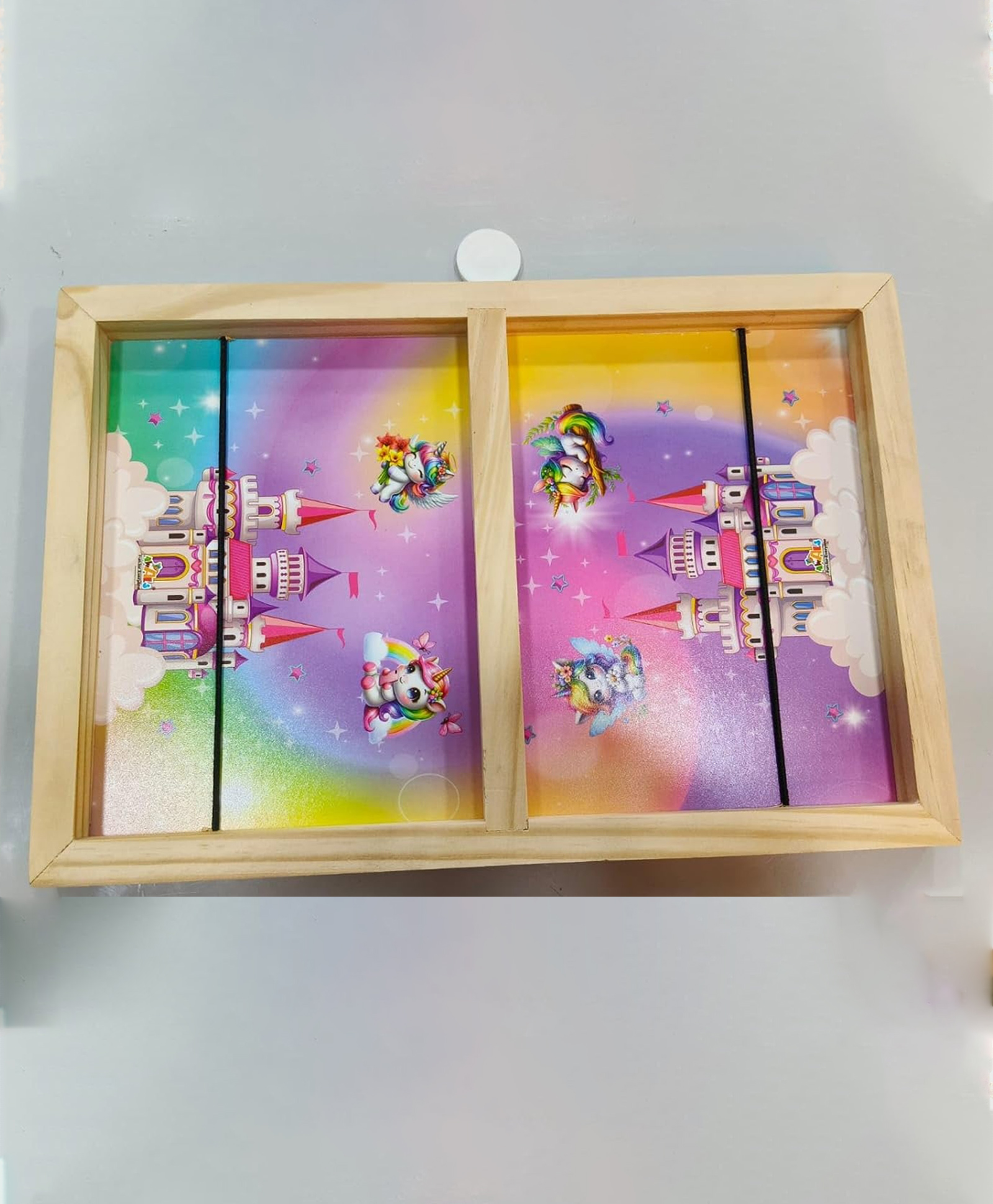 AKN TOYS String Hockey Wooden Board Game for Kids, Indoor & Outdoor Tabletop Game ,2 Player Fast-Action Game - PACK OF 1 - ( COLOR MAY VARY )-picture-16