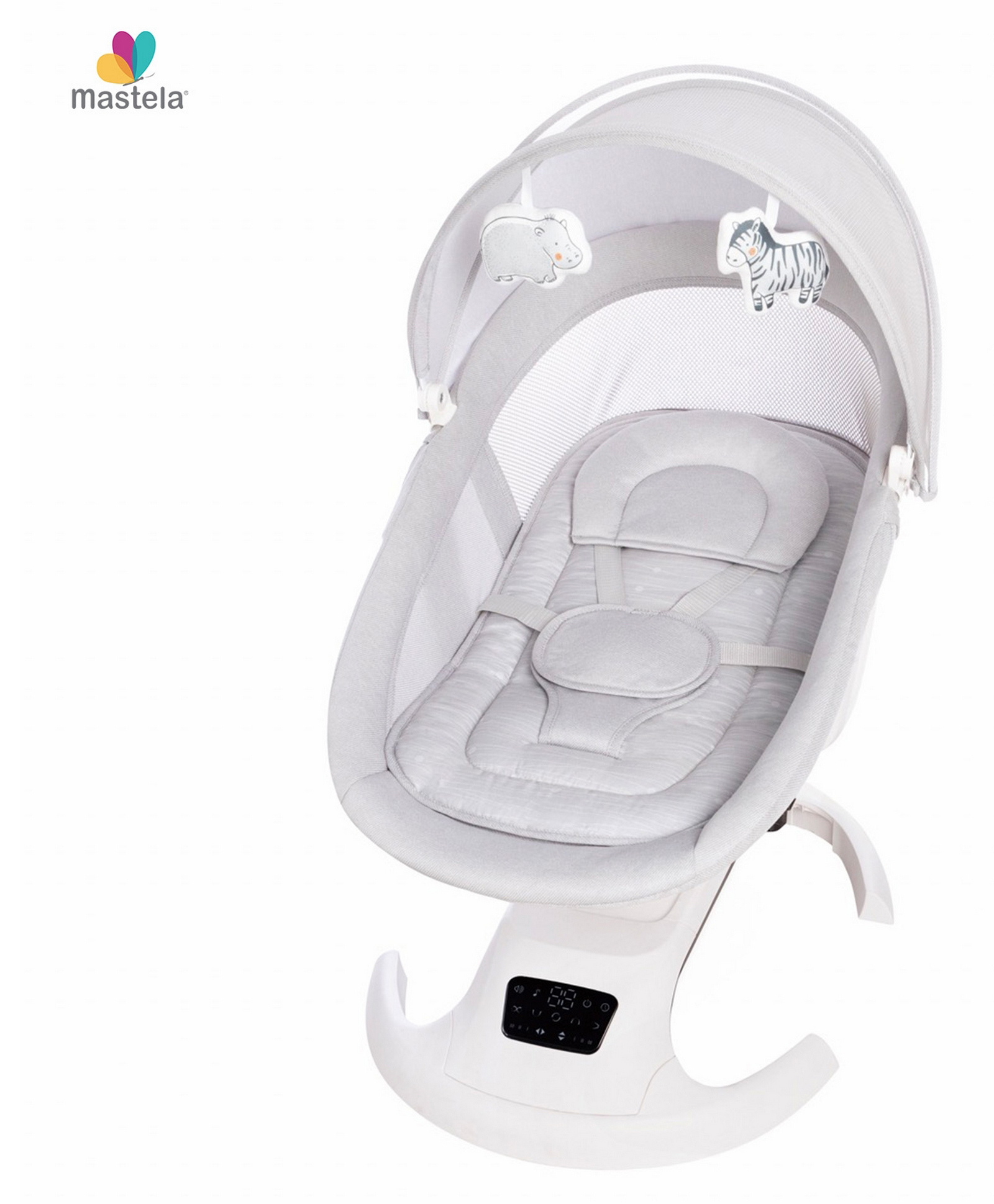 Mastela 3-position recline, Mastela Ori Euphoria 3D Lite Grey Birth to 3 Years-picture-15