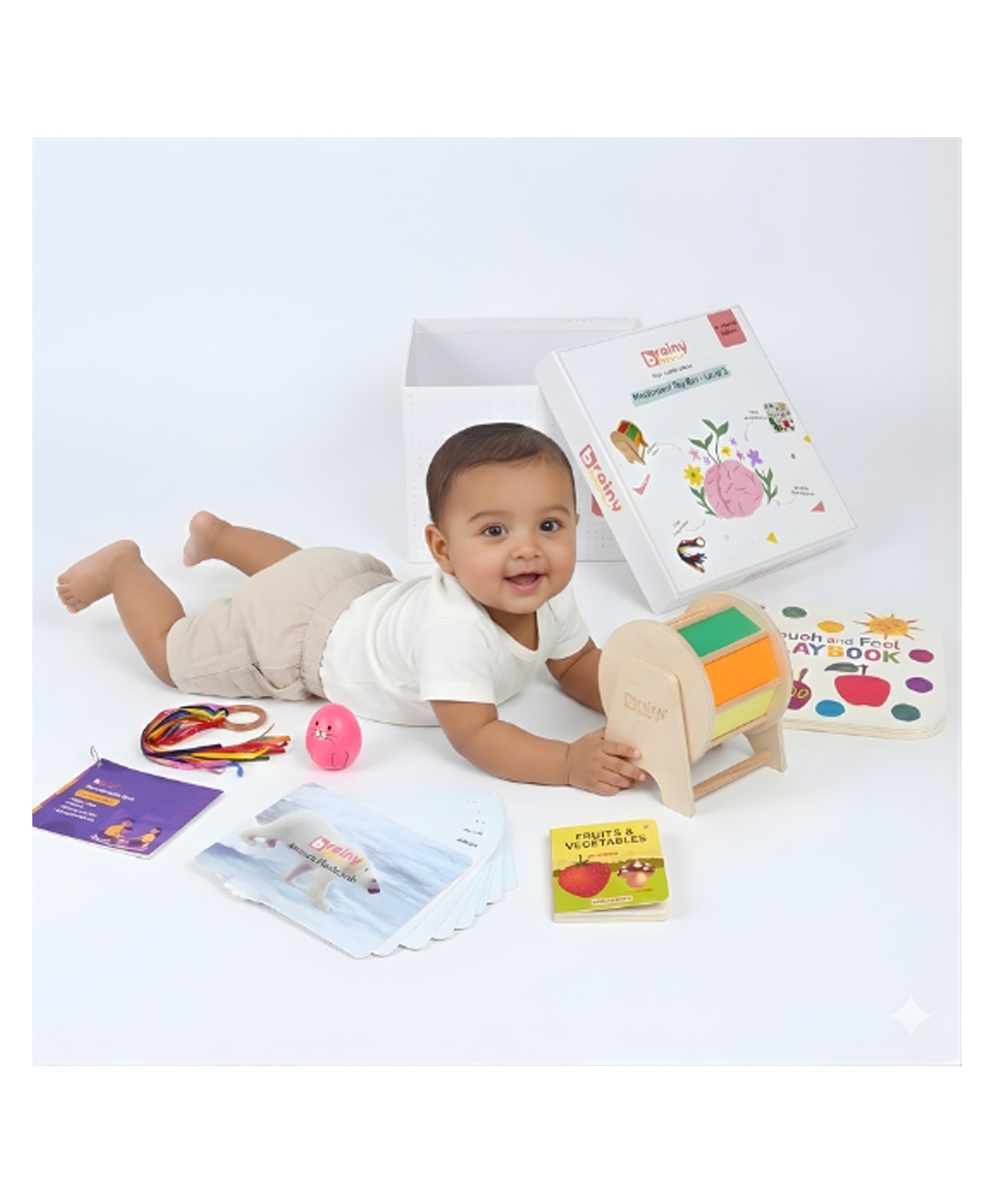 BrainyTots Montessori Toy Box Level 3 8 Month Sensory Play Collection-image-17