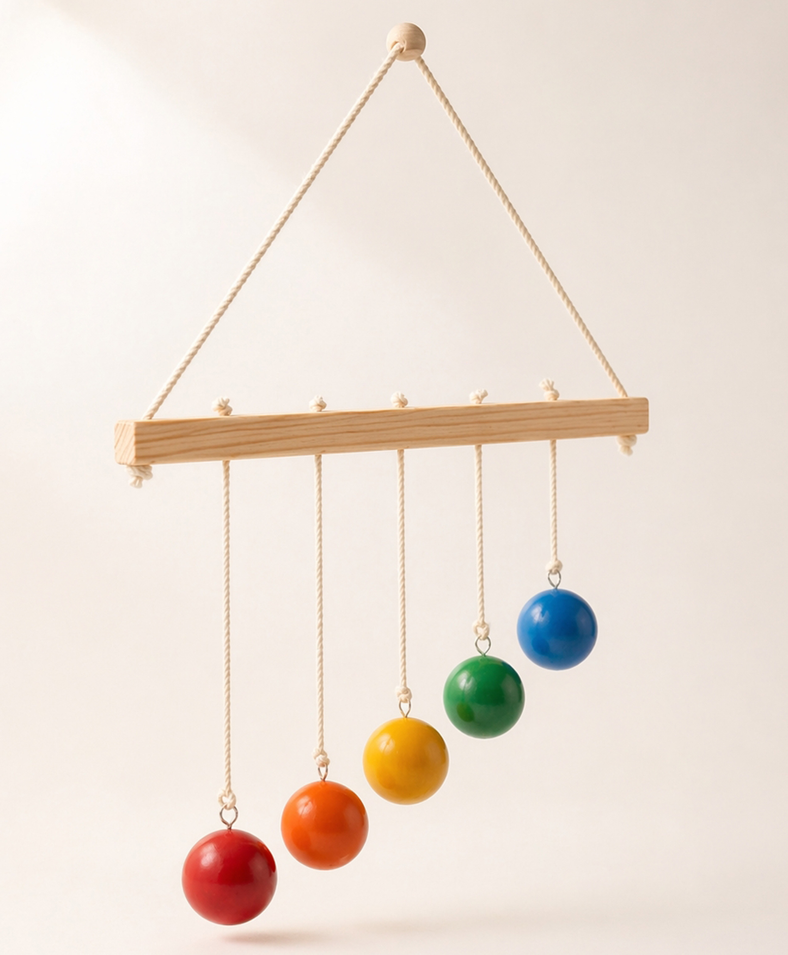 BrainyTots Hang & Hit Height Balls Wooden Rainbow Reaching Toy-picture-22