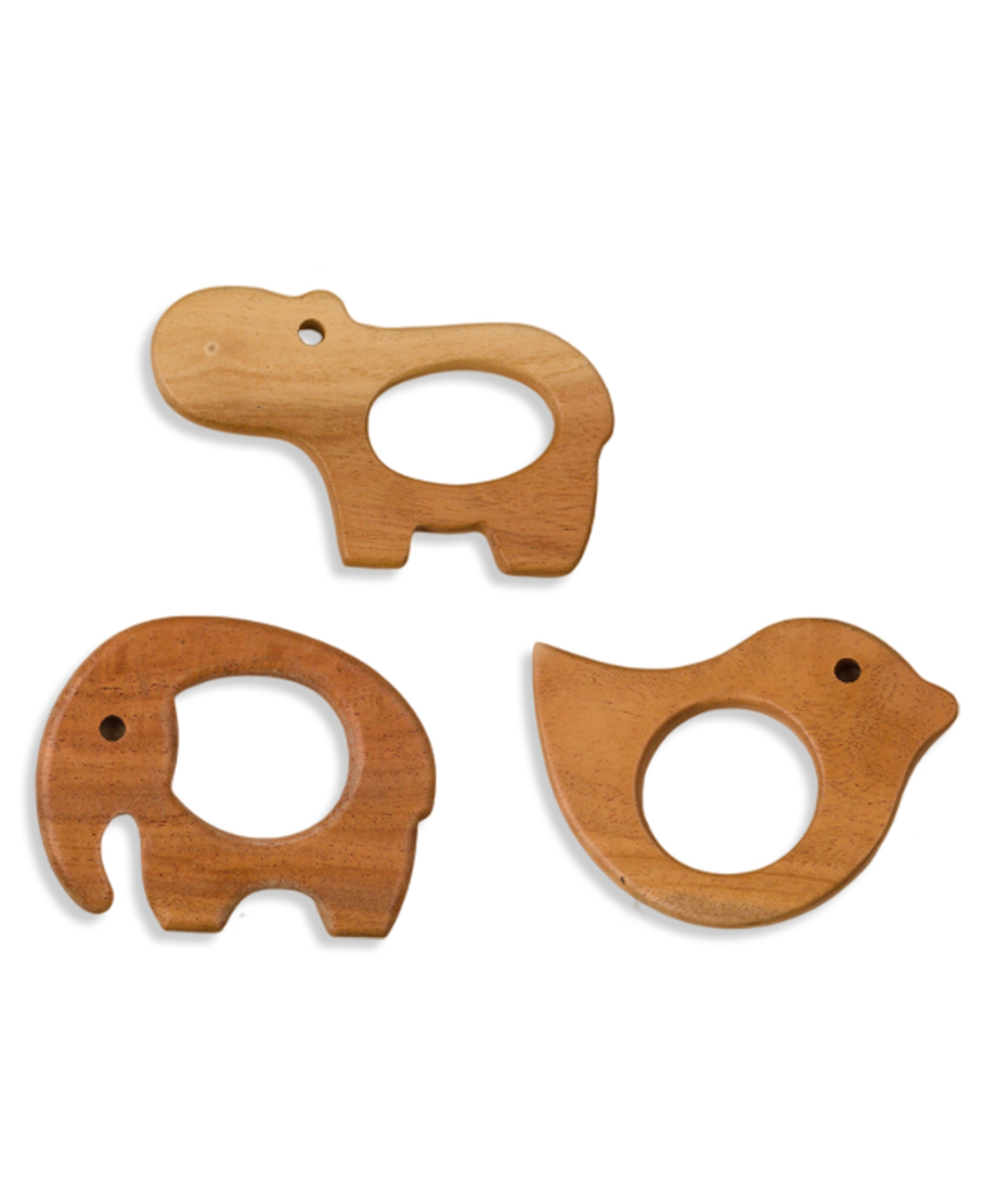 BrainyTots Baby Neem Teethers Set Dove, Elephant & Hippopotamus (BIS Certified)-image-41