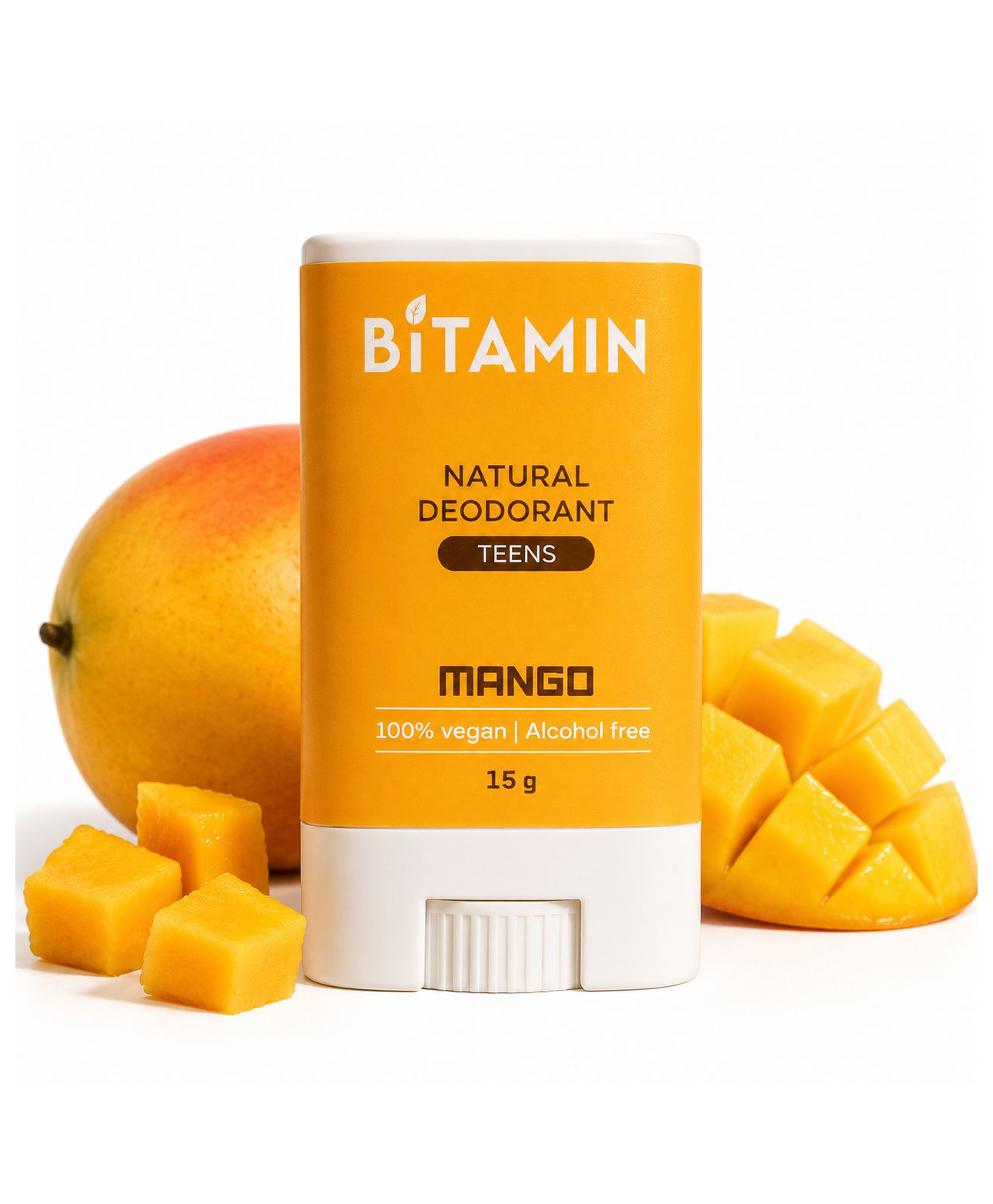 Bitamin Naturals Kids Deodorant Stick | Mango Scent | 8+ Hr Freshness & Odor Protection | Gentle, Aluminium-Free, Chemical -Free & Alcohol -Free Formula | For Kids & Teens | 15g-image-5