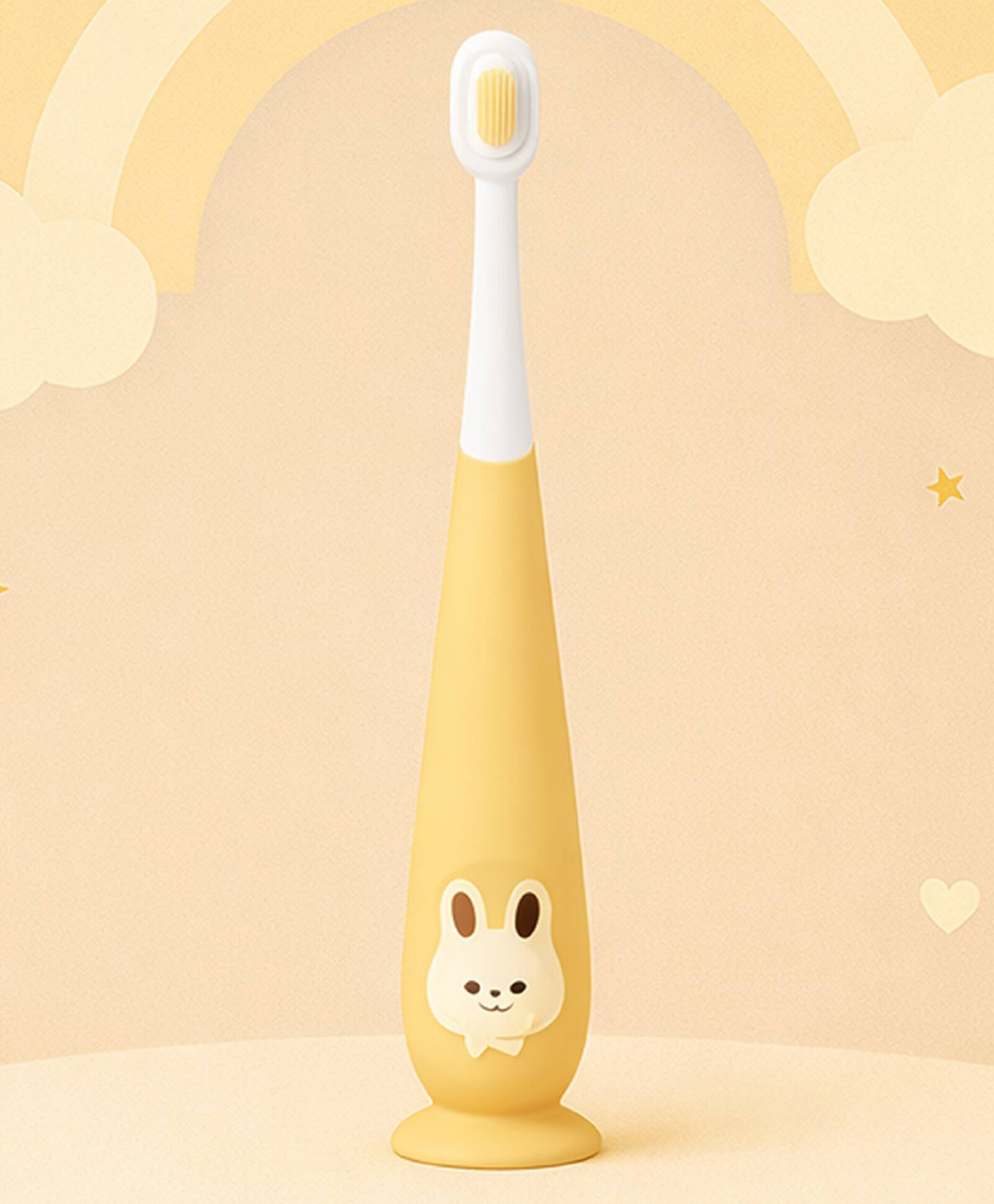 DOMENICO Kids Ultra Soft Bristles Bunny Print Training Toothbrush For Gentle and Complete Oral Cleaning 360-Degree Easy Grip Tooth Brush For 1 to 10 Years BPA Free-image-10