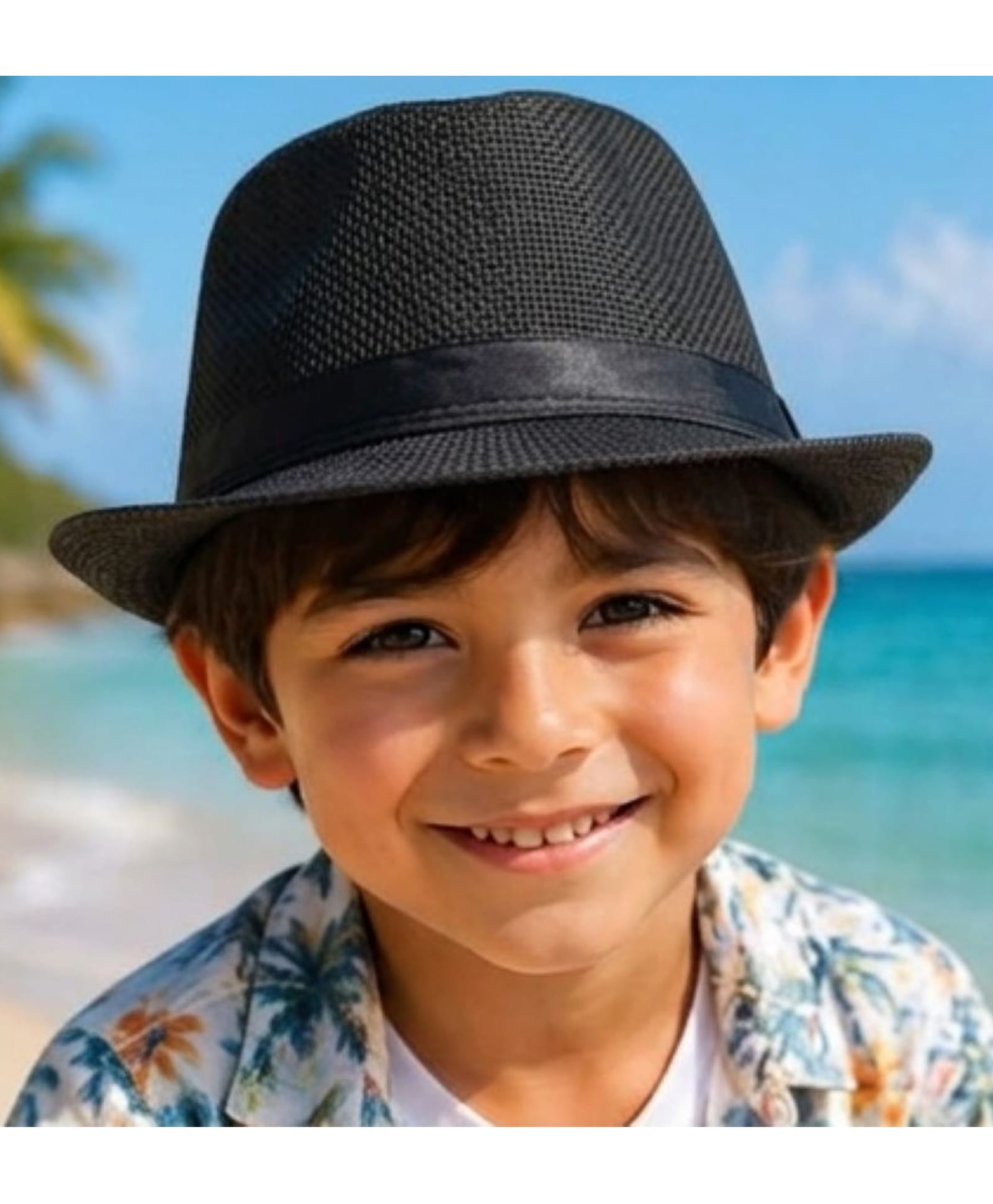 BookMyCostume Ribbon Detailed Fedora - Black - Circumference - 50.8 Cms-image-39