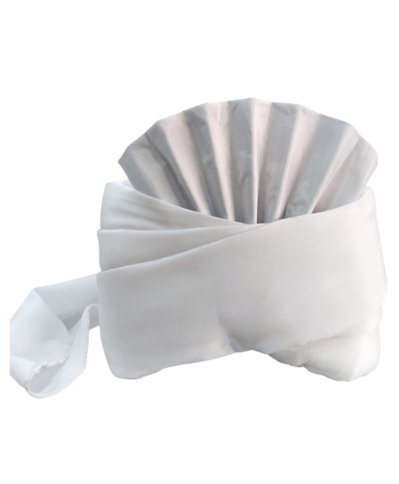 BookMyCostume Jaat Haryana Chaudhary Pagdi Accessory Set - White-image-10