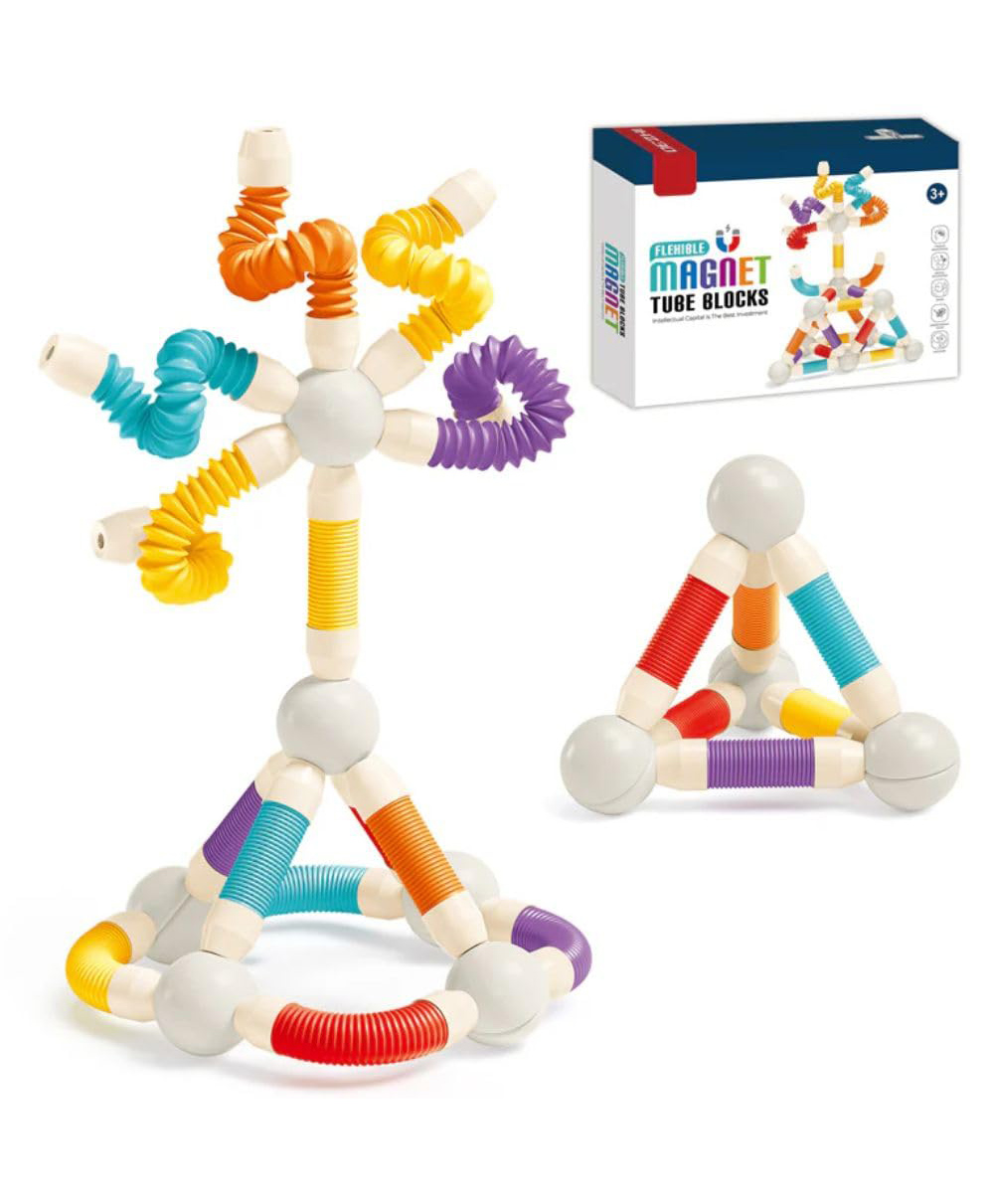 FunBlast Flexible Magnetic Sticks Building Blocks for Kid - Pack of 25 Pcs (Multicolor)-image-26