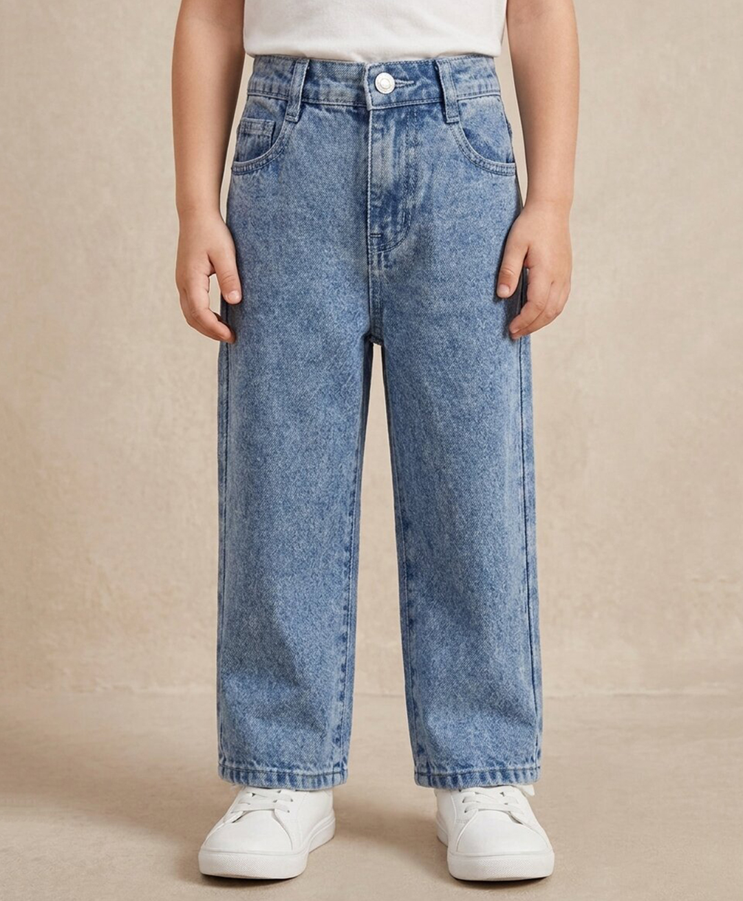 Rikidoos Denim Woven Full Length Washed Jeans - Blue-picture-30