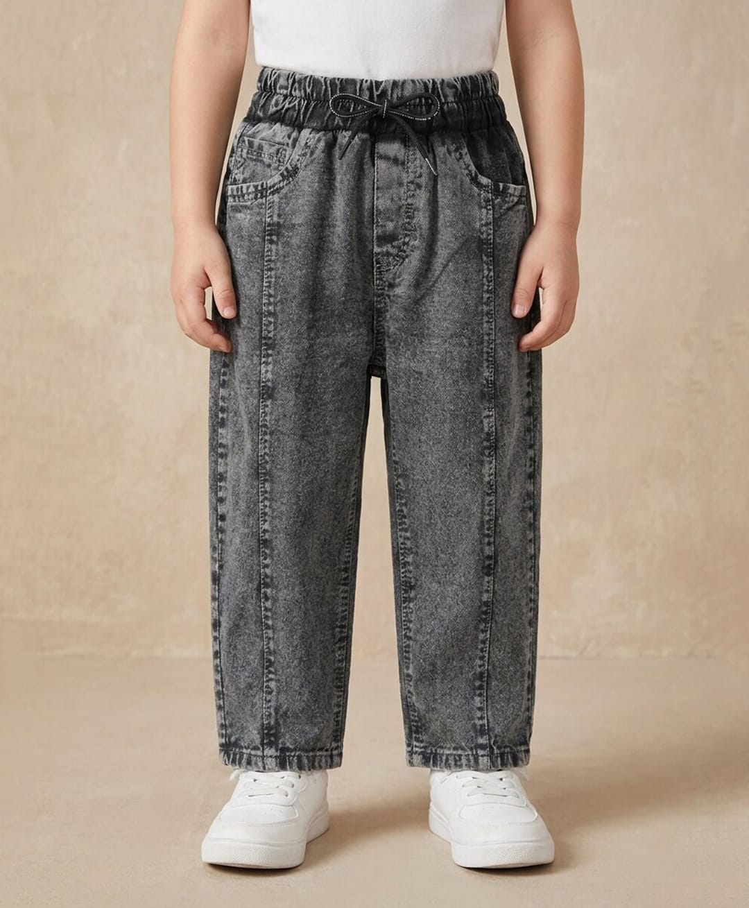 Rikidoos Denim Woven Full Length Jeans - Grey-picture-24