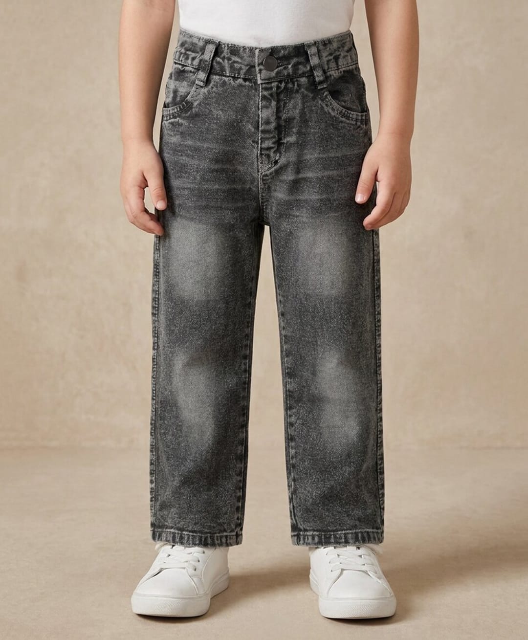 Rikidoos Denim Woven Full Length Jeans - Grey-image-46