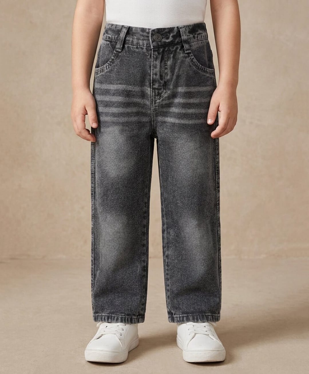 Rikidoos Denim Woven Full Length Jeans - Charcoal Grey-picture-10
