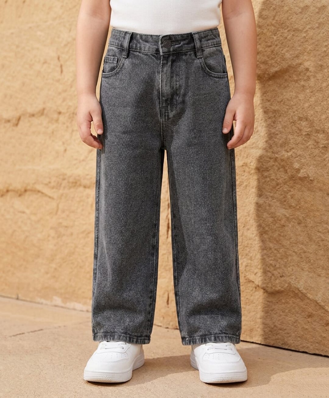 Rikidoos Denim Woven Full Length Jeans - Grey-picture-19
