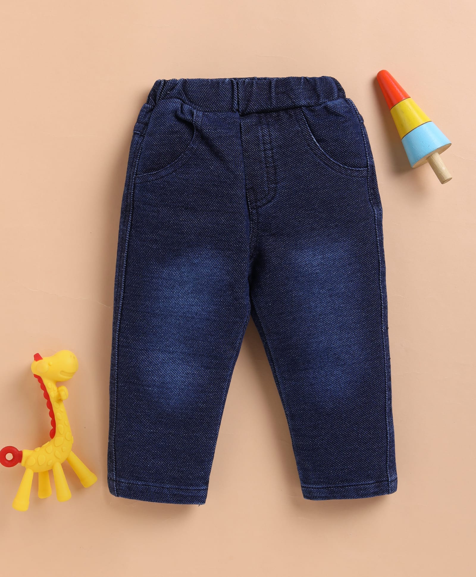 Wonderchild Mild Washed Jeans - Navy Blue-image-48