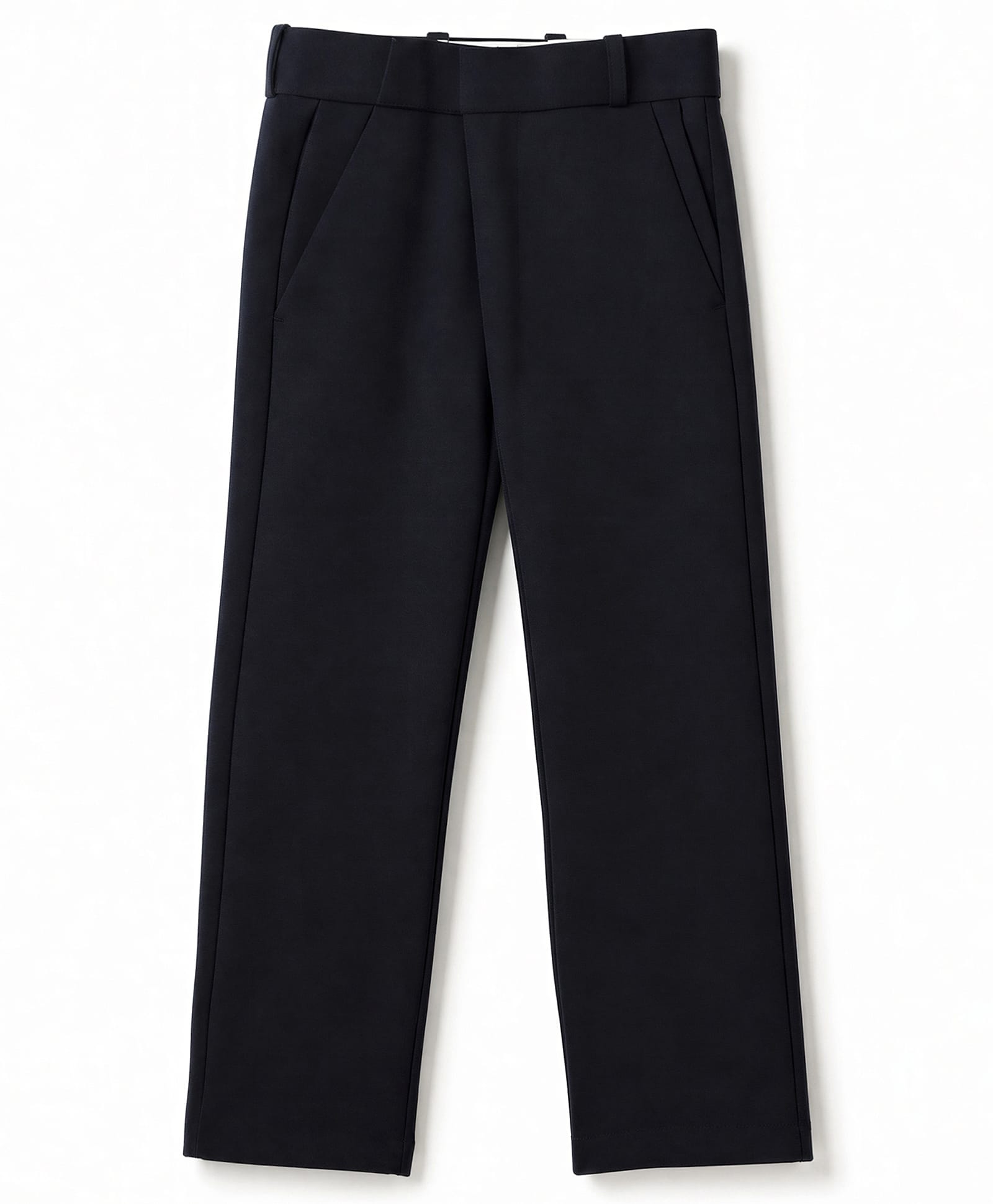 Rikidoos Cotton Lycra Woven Full Length Solid Trouser - Navy Blue-picture-24