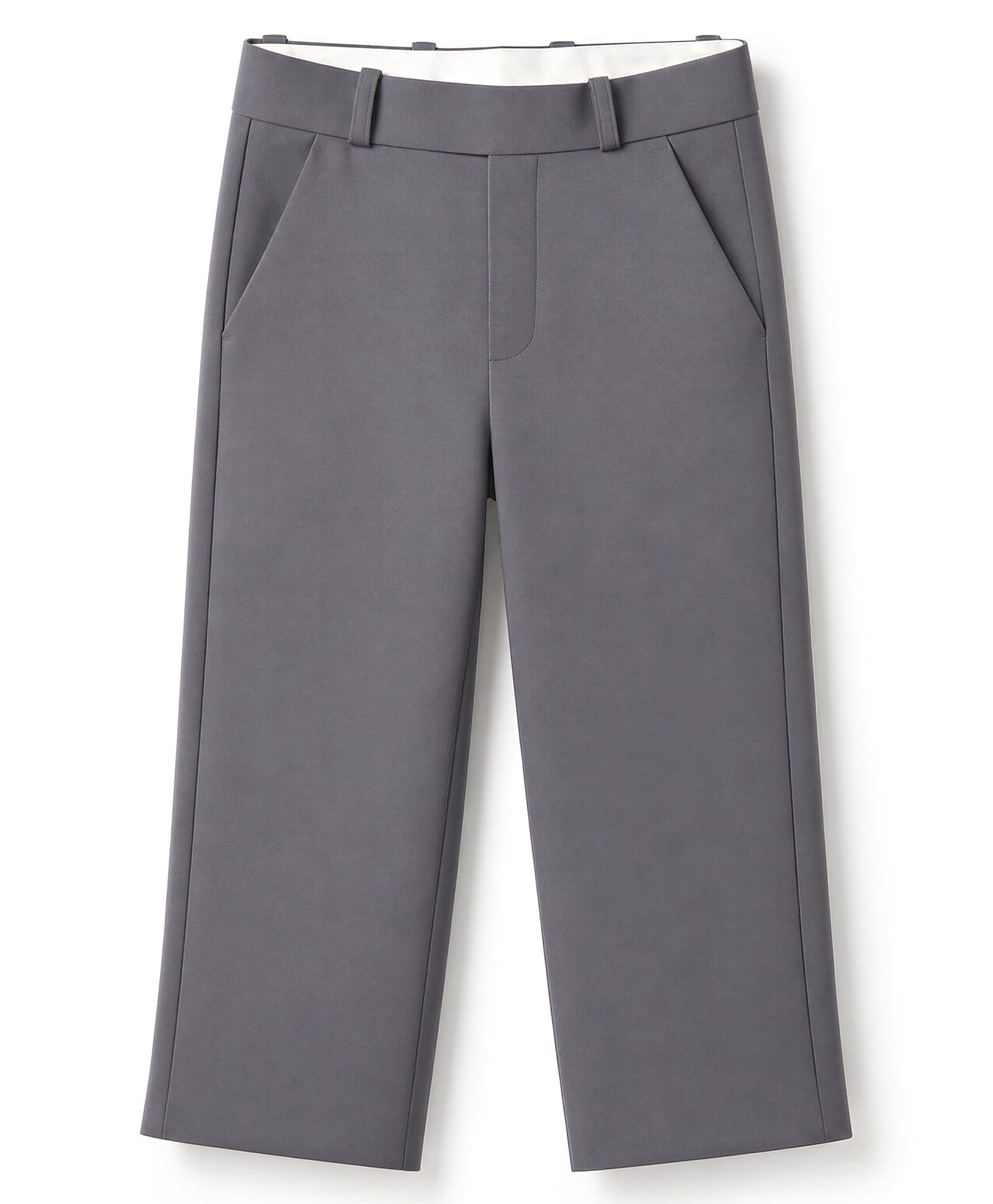 Rikidoos Cotton Lycra Woven Full Length Solid Trouser - Grey-picture-36