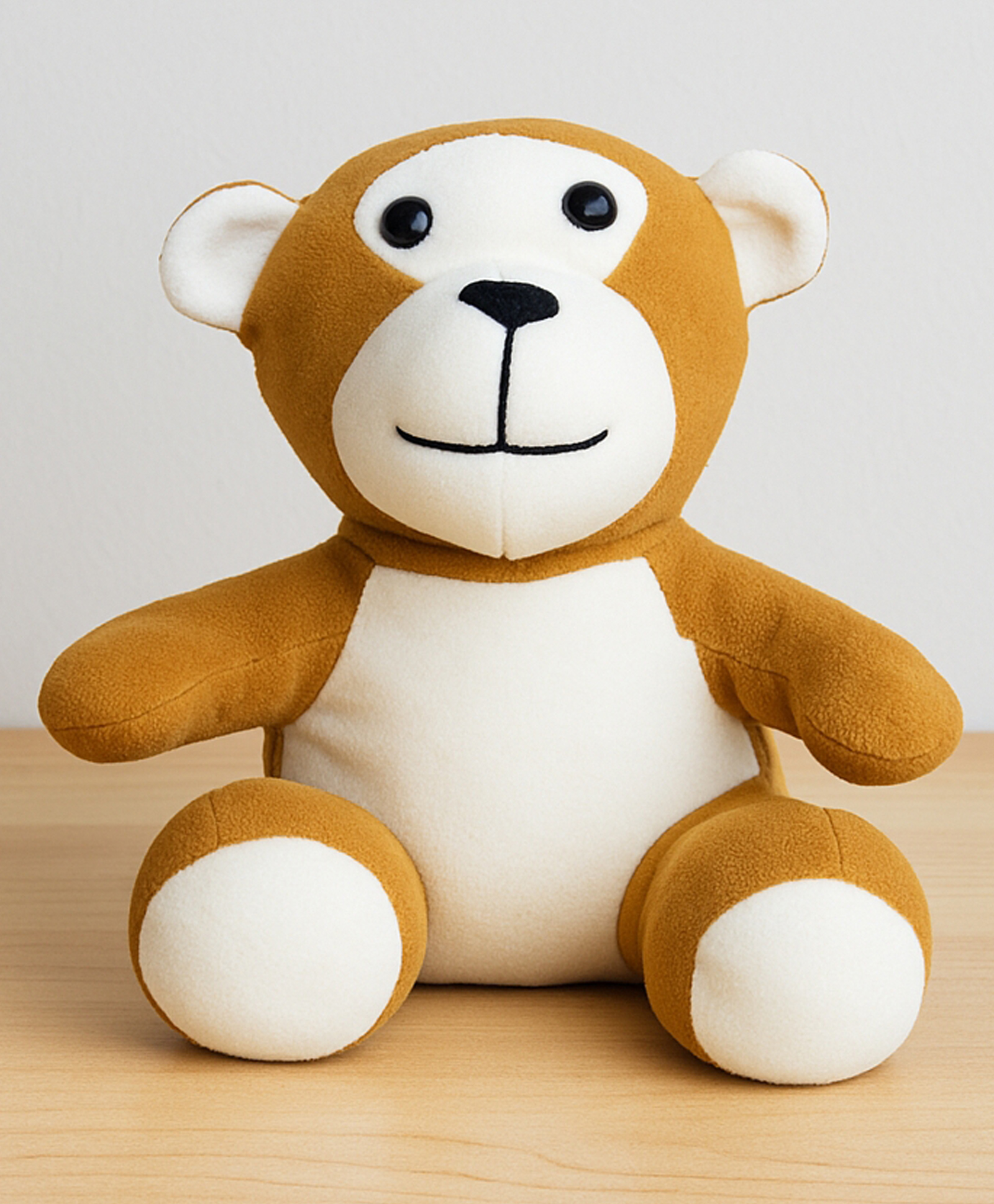 GoldenHub 15 cm Monkey Soft Plush Toy, Brown and White for Kids-image-15